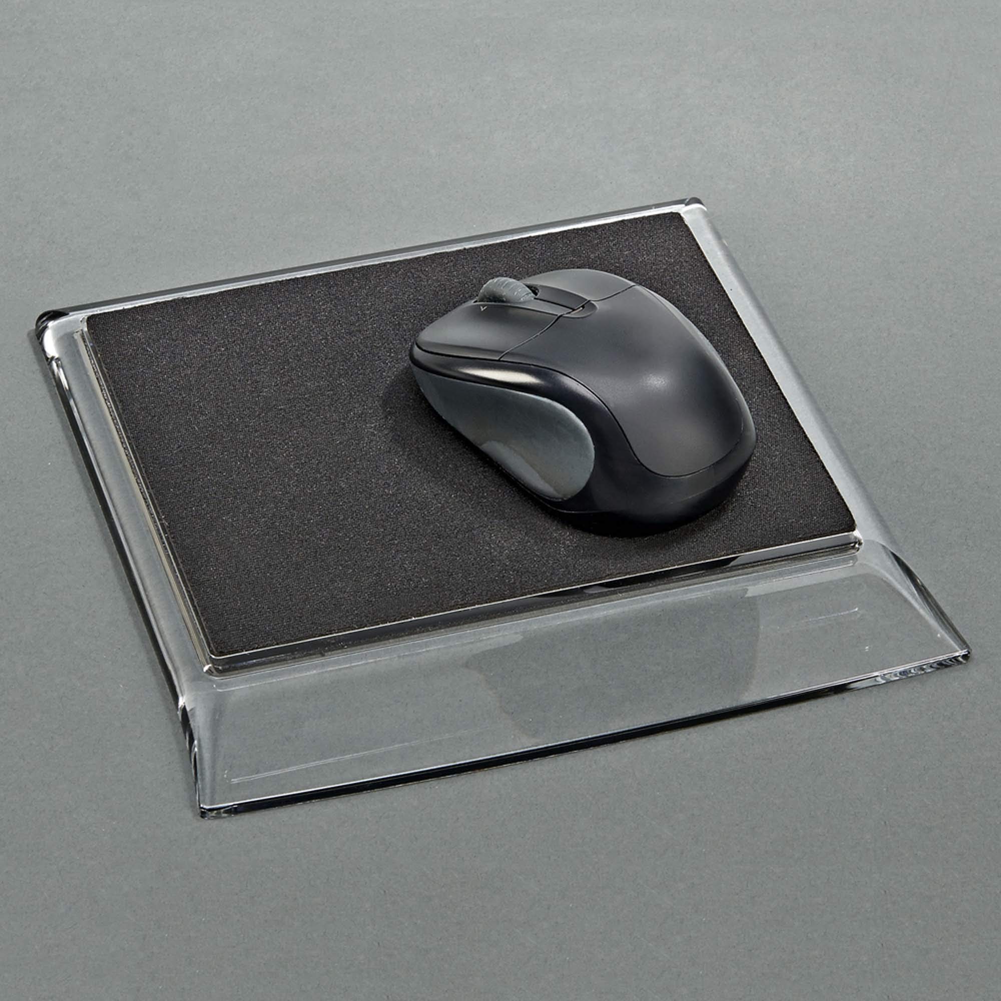 Clear Acrylic Mouse Pad 7.25 x 7.25 Inch - Non-Slip Gaming & Office Desk Mat for PC, Laptop, Computer Workstation (Home & Office Use)