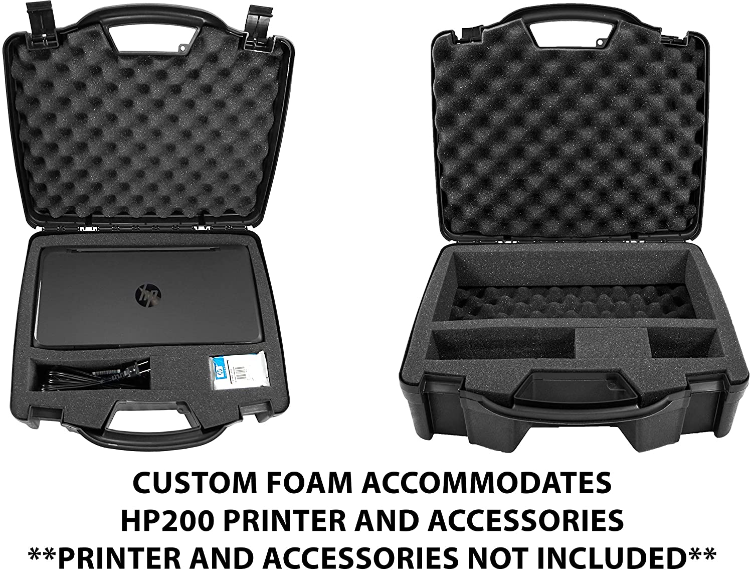 CASEMATIX Portable Printer Carry Case for HP Officejet 200 Wireless Mobile Printer - Durable Protective Travel Bag for Business & Home Office Use