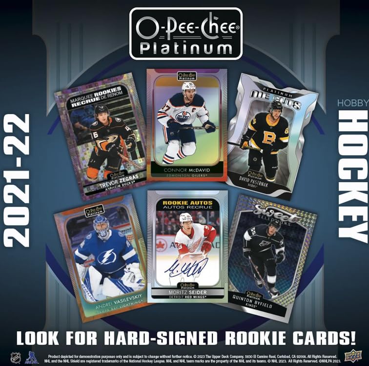 2021/22 O-Pee-Chee Platinum Hockey Hobby Box - 12 Packs (144 Cards) | NHL Trading Cards Collection for Collectors & Fans | Perfect for Sports Memorabilia Displays & Card Trading Events