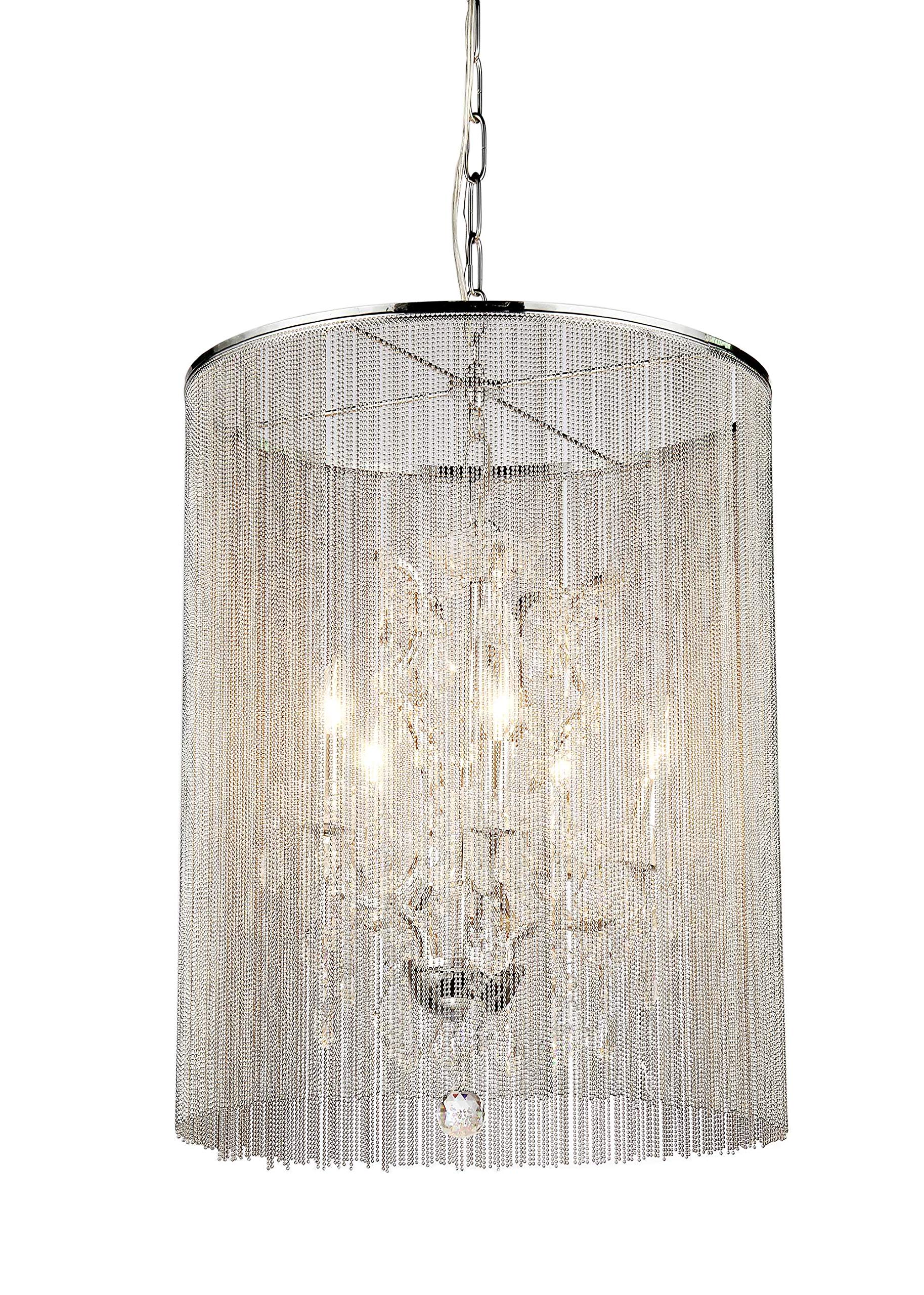 Tiffany RL8059A Rosalinda Modern Cage Chandelier - Elegant Ceiling Light Fixture for Dining Room, Living Room & Bedroom Decor