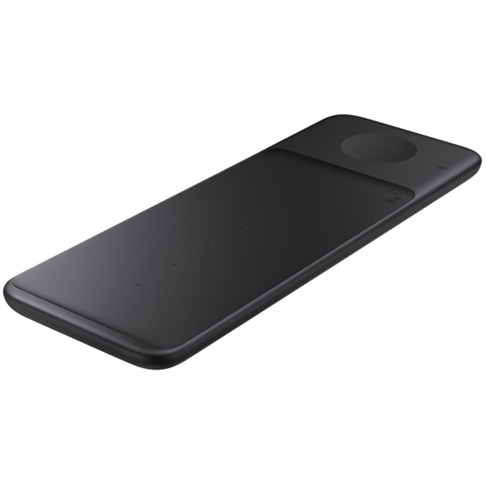 SAMSUNG 9W Wireless Charger Trio with 25W Fast Charging Cube - Qi Certified Fast Wireless Charger EP-P6300 (Renewed, Like New, Black) | Perfect for Home, Office & Travel Charging Multiple Devices Simultaneously
