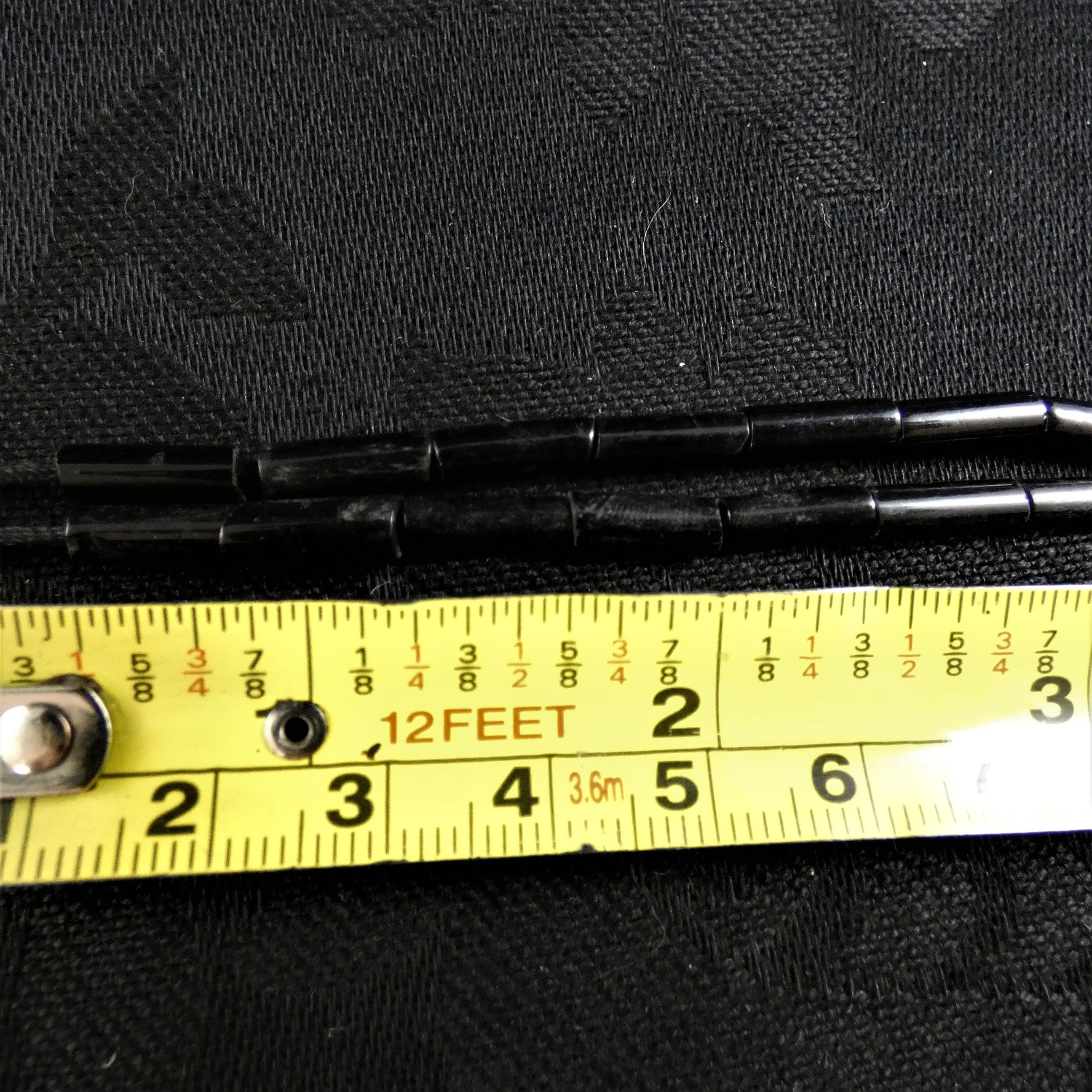 Premium Black Glass Bead Strands (Tube) - 12 Inch DIY Jewelry Making Supplies for Necklaces, Bracelets & Crafts - Perfect for Beading, Home Decor & Gift Projects