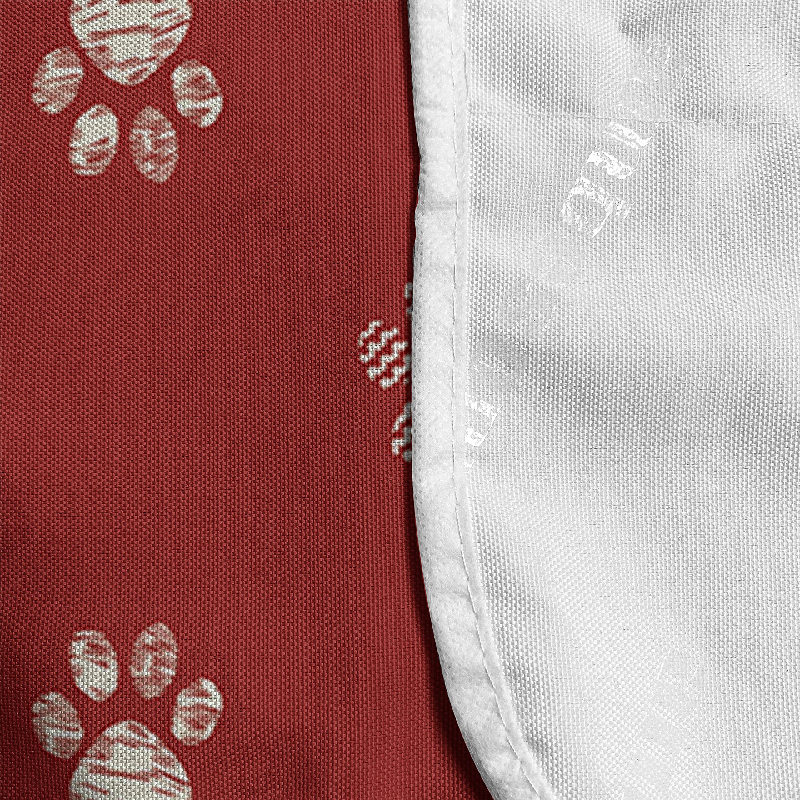 Ambesonne Dog Paw Print Microwave Cover - Waterproof Kitchen Organizer with Pockets, 36