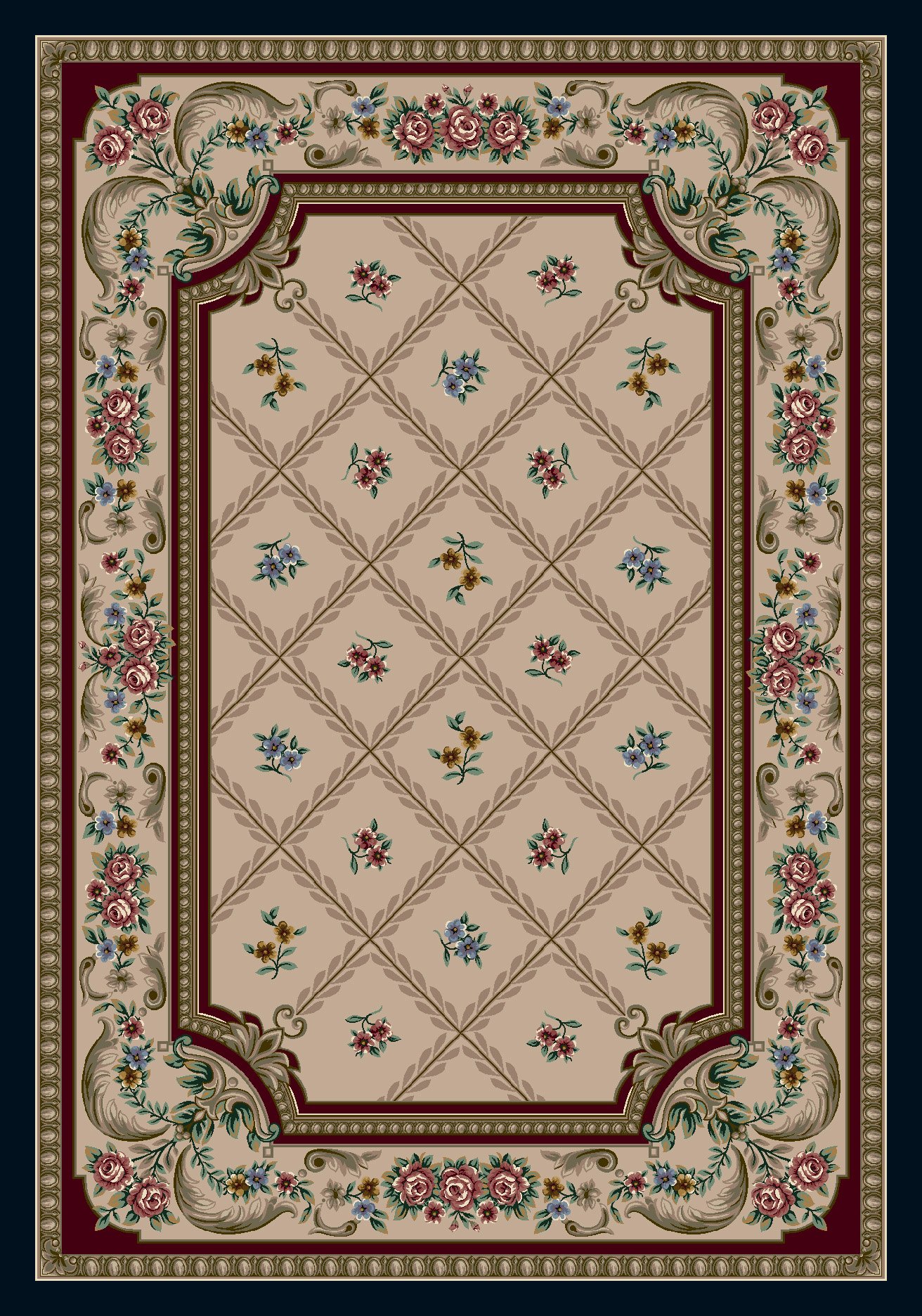 Milliken Signature Vanderbilt Pearl Mist Area Rug 7'8