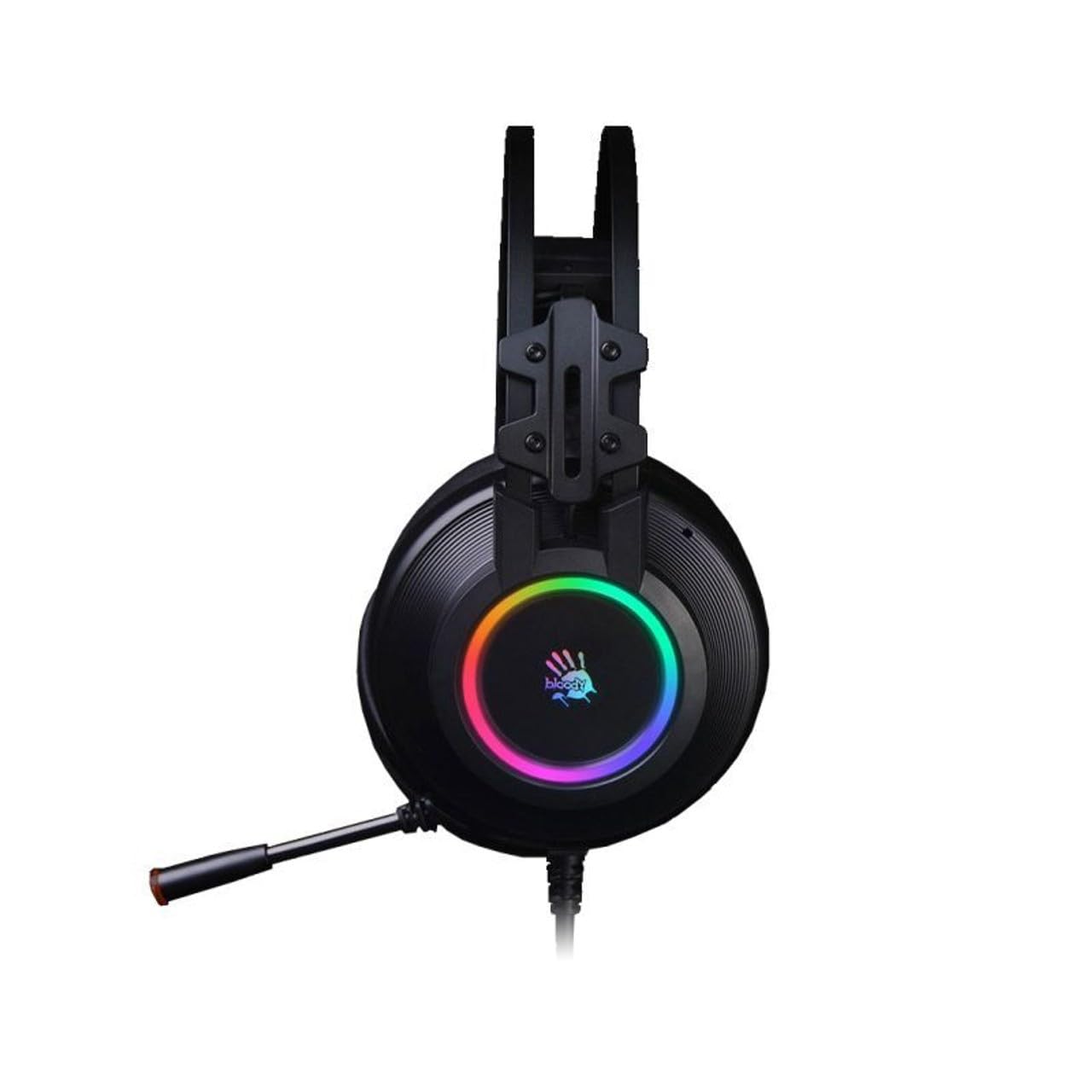Bloody G528C RGB Gaming Headset with 7.1 Virtual Surround Sound - Noise Cancelling Mic & Braided USB Cable - On-Ear Volume Control - Perfect for FPS, MMO, Streaming & Competitive Gaming