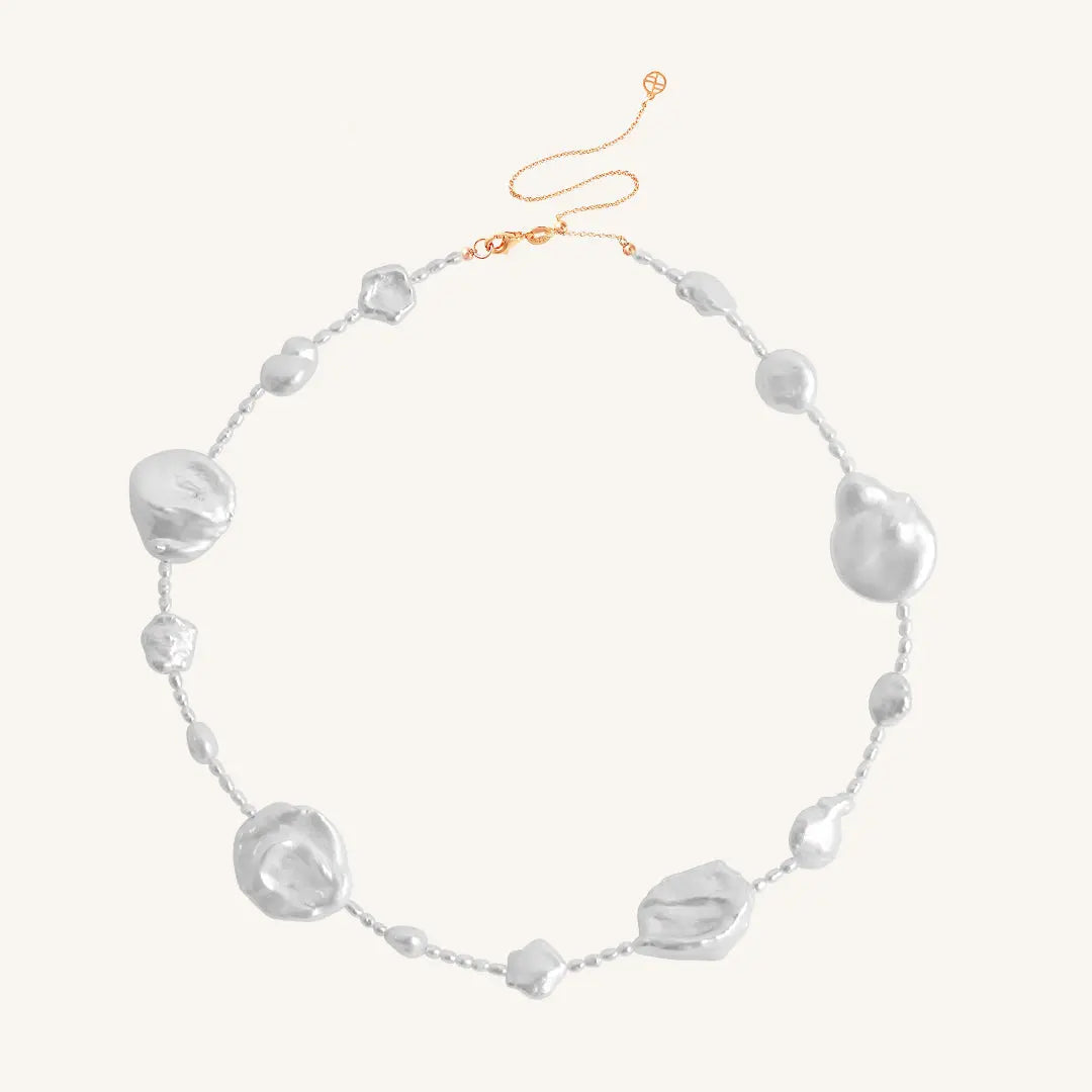 Etta Pearl Necklace with Stone of Potential - Elegant Jewelry for Women, Gift for Her, Birthday, Anniversary, Wedding, Party & Special Occasions
