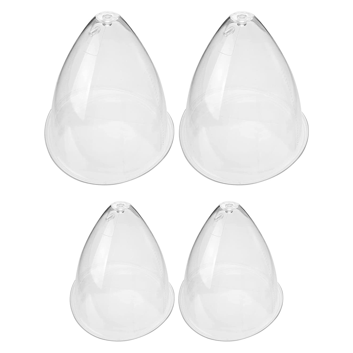 Professional Vacuum Cupping Machine Accessories - Large Breast & Buttocks Lifting Cups (21cm + 19cm) - Transparent Silicone for Spa, Massage & Body Contouring Therapy