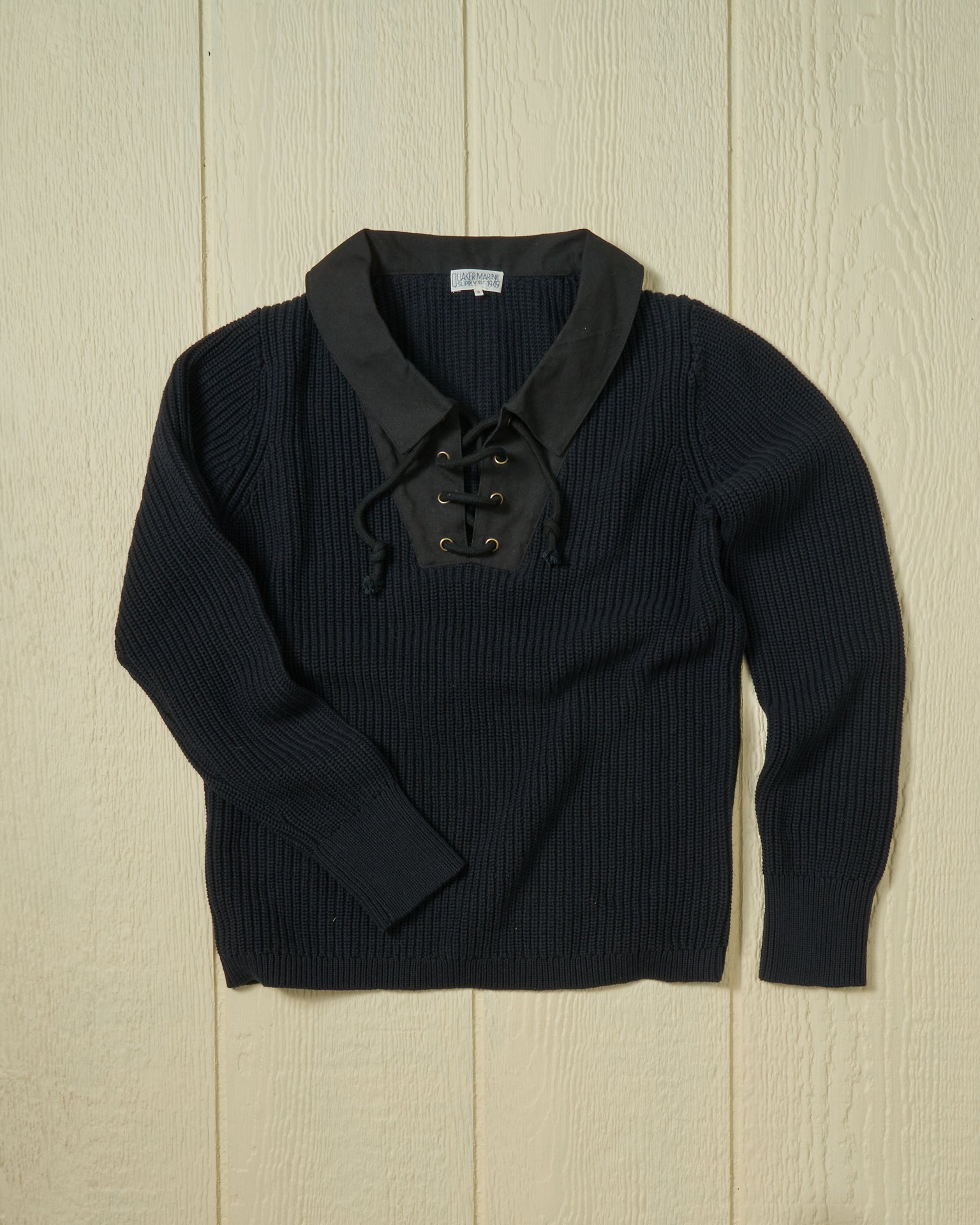 Halifax Navy Lace Up Sweater for Women - Cozy Knit Pullover with Front Tie Detail - Perfect for Fall Layering & Casual Outfits
