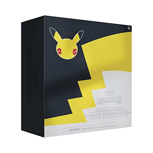 Pokemon TCG Celebrations Elite Trainer Box - Exclusive Collectible Trading Cards for Battles & Display | Perfect for Pokemon Fans, Gamers & Collectors