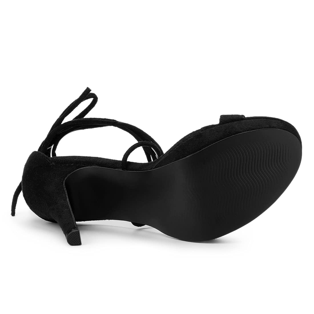 Allegra K Women's Platform Stiletto Heels Lace Up Sandals - Sexy High Heel Dress Shoes for Women, Comfortable Party & Evening Wear, Perfect for Weddings, Prom, Night Out & Special Occasions