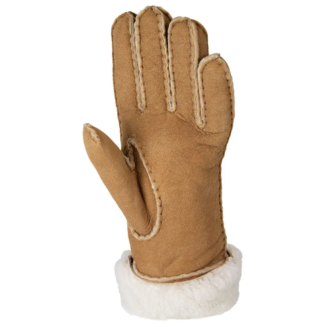 BOL Women's Hand Stitched Merino Sheepskin Gloves - Premium Winter Gloves for Women, Soft & Warm, Fashionable Touchscreen Gloves for Outdoor Activities, Skiing, Driving & Daily Use