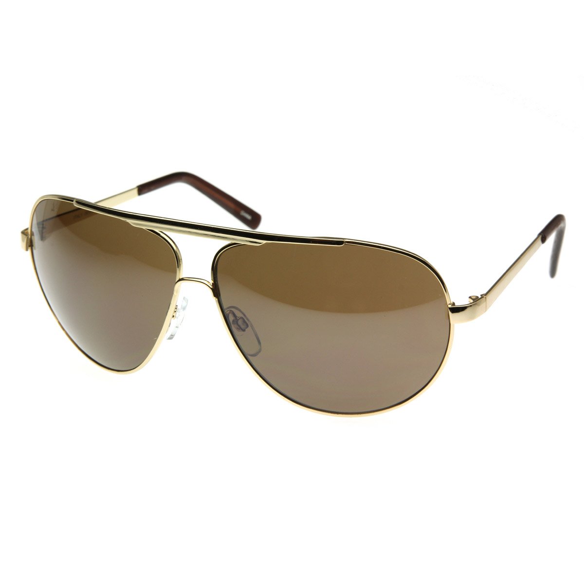 ZeroUV Retro 70s Oversized Aviator Sunglasses - 70mm Large Frame Unisex Sunglasses for Men & Women - Perfect for Driving, Beach & Vintage Fashion