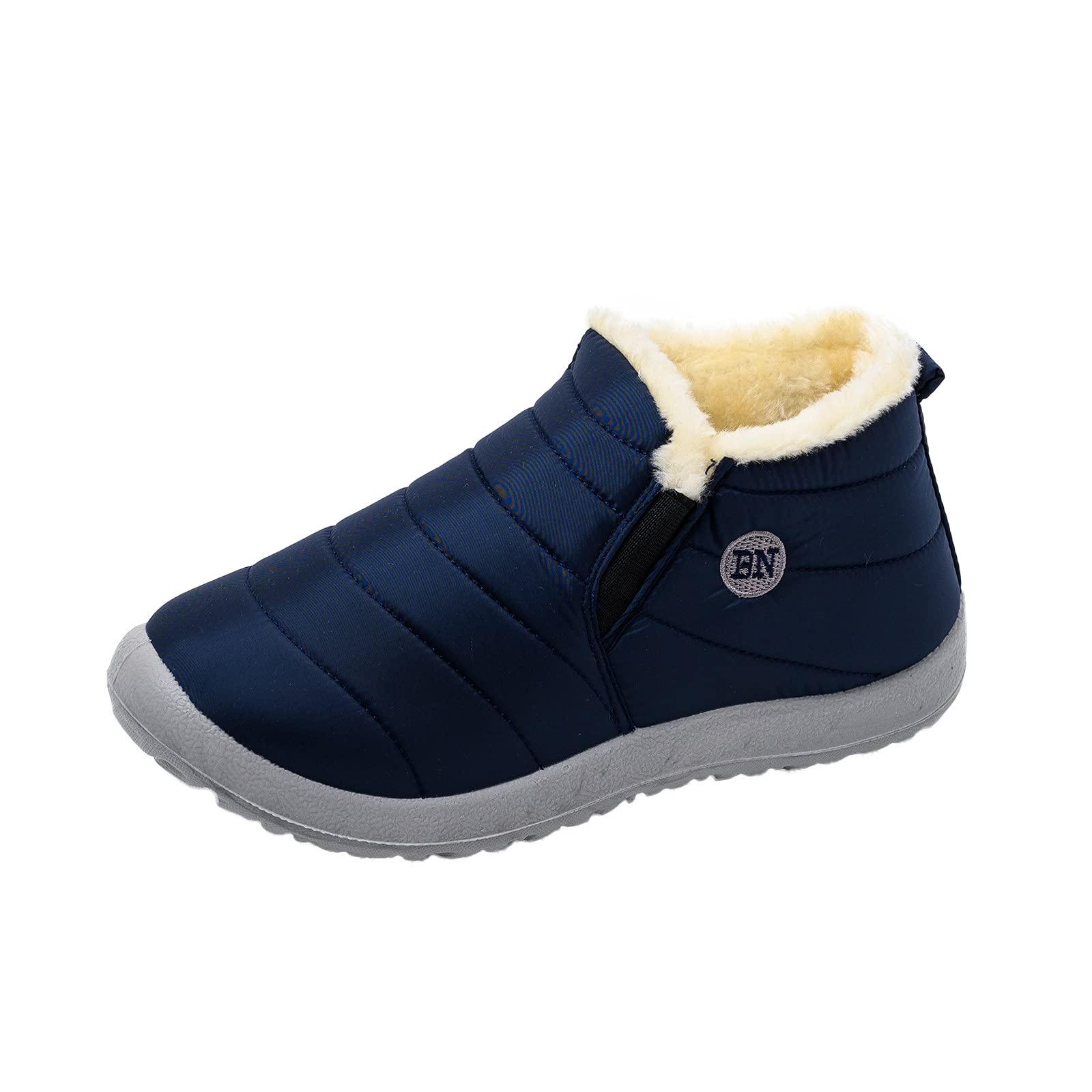 Women's Winter Ankle Boots - Low Heel Fur Lined Snow Booties, Waterproof & Anti-Slip Outdoor Shoes for Cold Weather | Perfect for Snowy Days, Hiking & Casual Winter Fashion