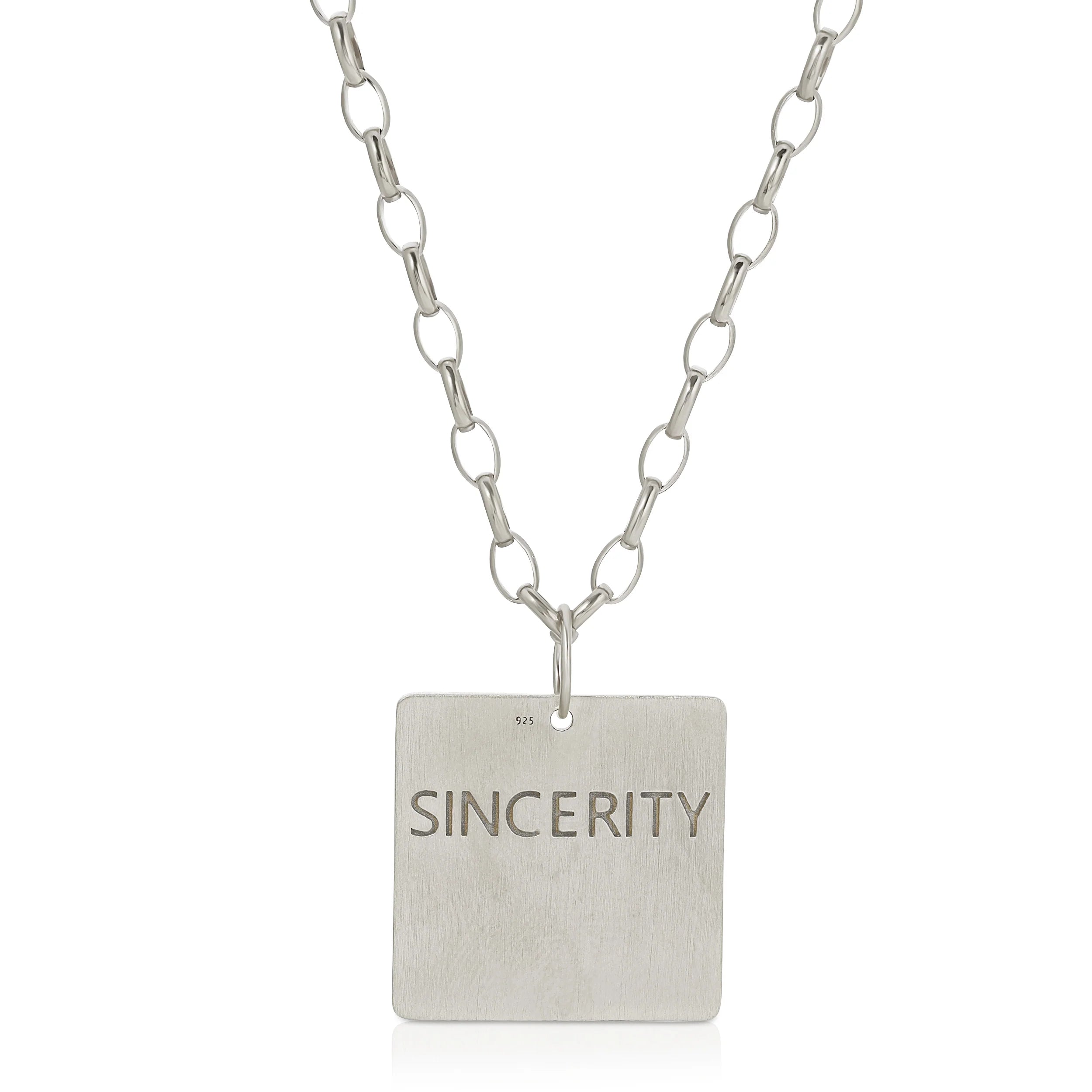 Sincerity Square Necklace - Elegant Sterling Silver Pendant for Women | Perfect Gift for Anniversary, Birthday & Valentine's Day | Everyday Jewelry & Special Occasion Accessory