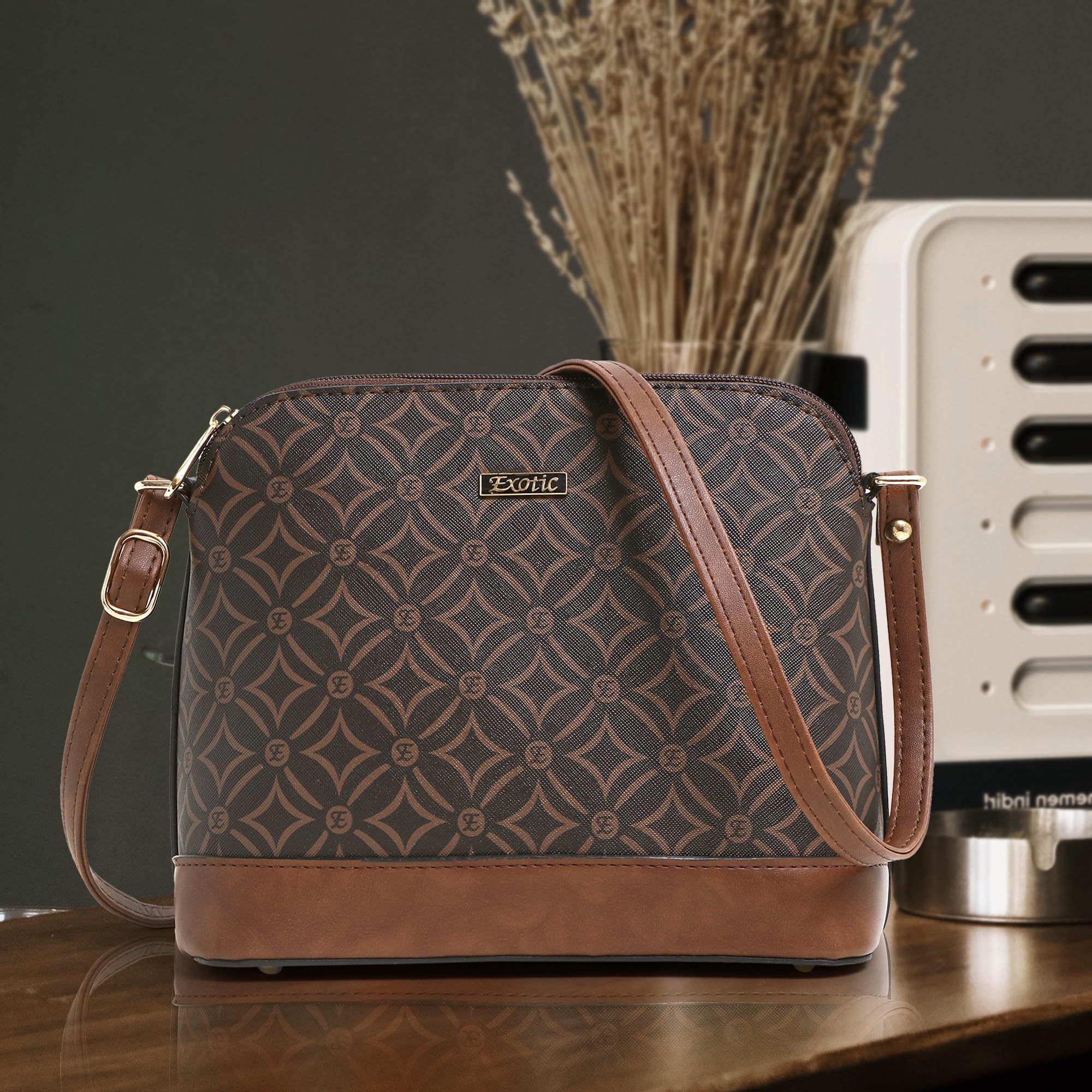 Exotic Ethnic Pattern Shoulder Bag for Women & Girls - Stylish Crossbody Sling Purse for Travel, Shopping & Everyday Use