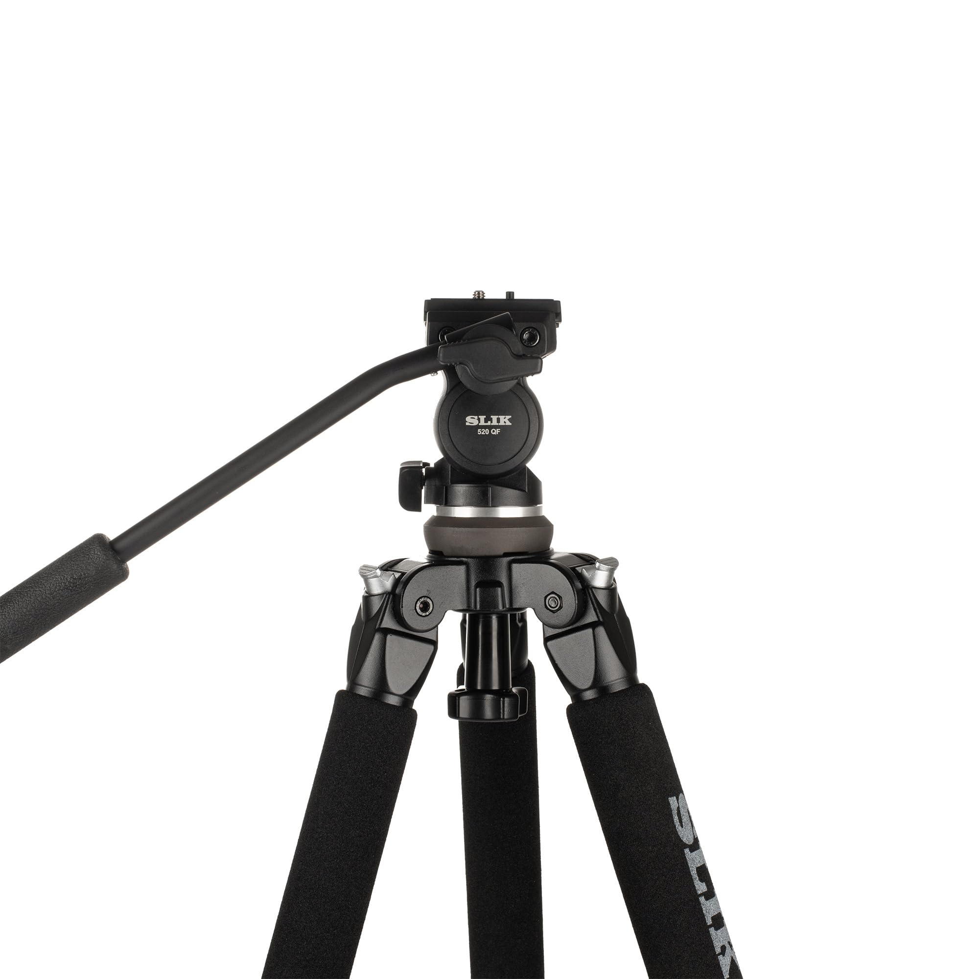 SLIK PRO 520QF Professional Aluminum Tripod with Fluid Pan Head - Perfect for DSLR Cameras, Video Shooting, Live Streaming & Outdoor Photography