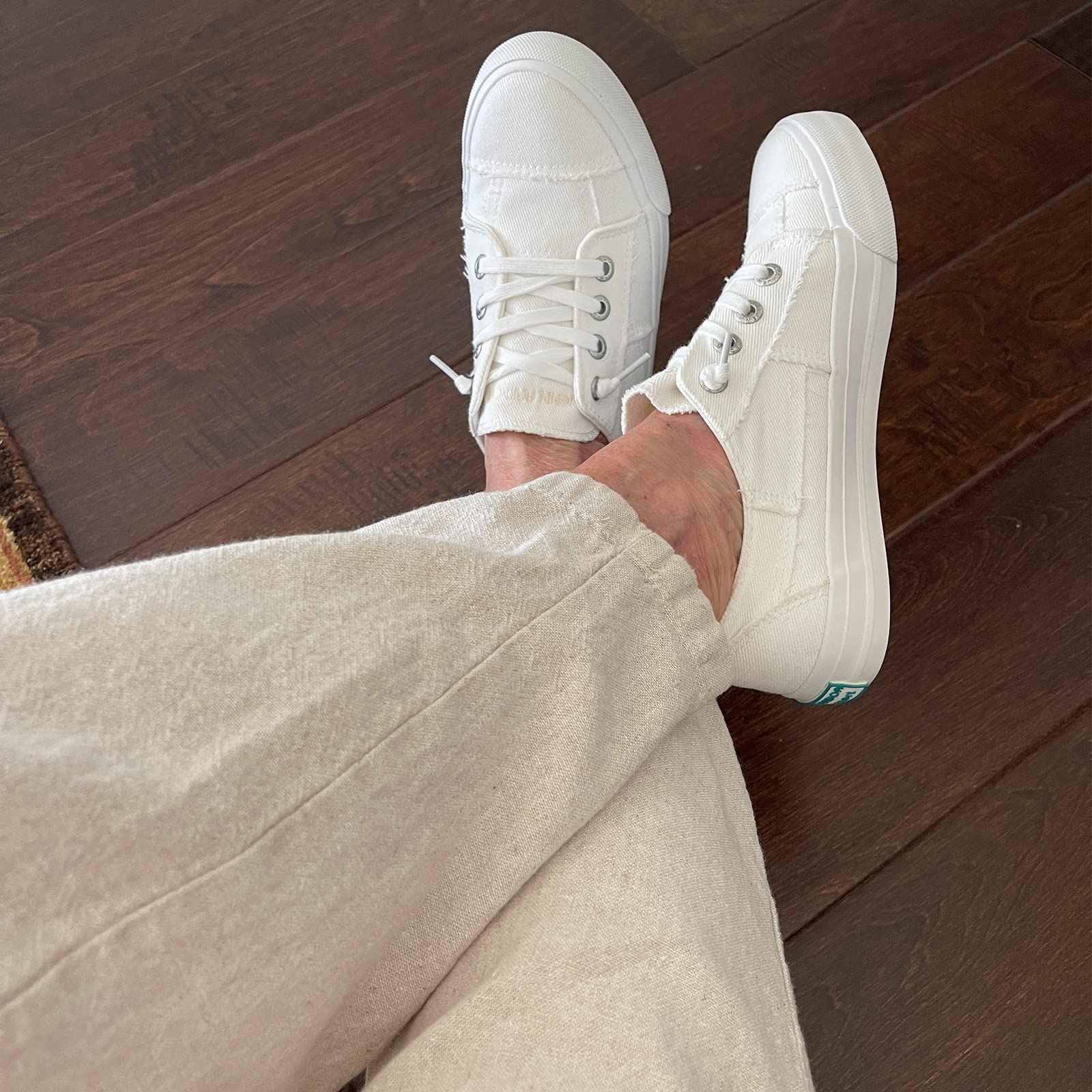 JENN ARDOR Women's Slip On Canvas Sneakers - Low Top Comfortable Walking Shoes for Women | Casual Fashion Flats for Everyday Wear, Travel & Work