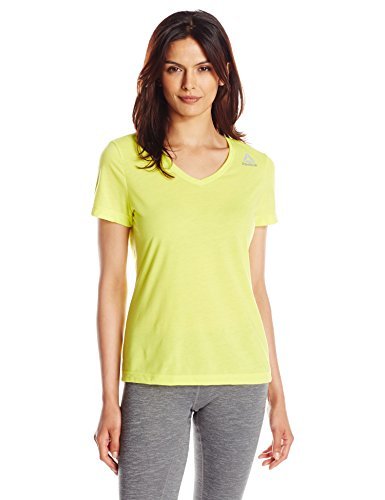 Reebok Women's Workout Ready Stacked Logo Supremium Tee - Gym, Running & Casual Wear for Active Lifestyles
