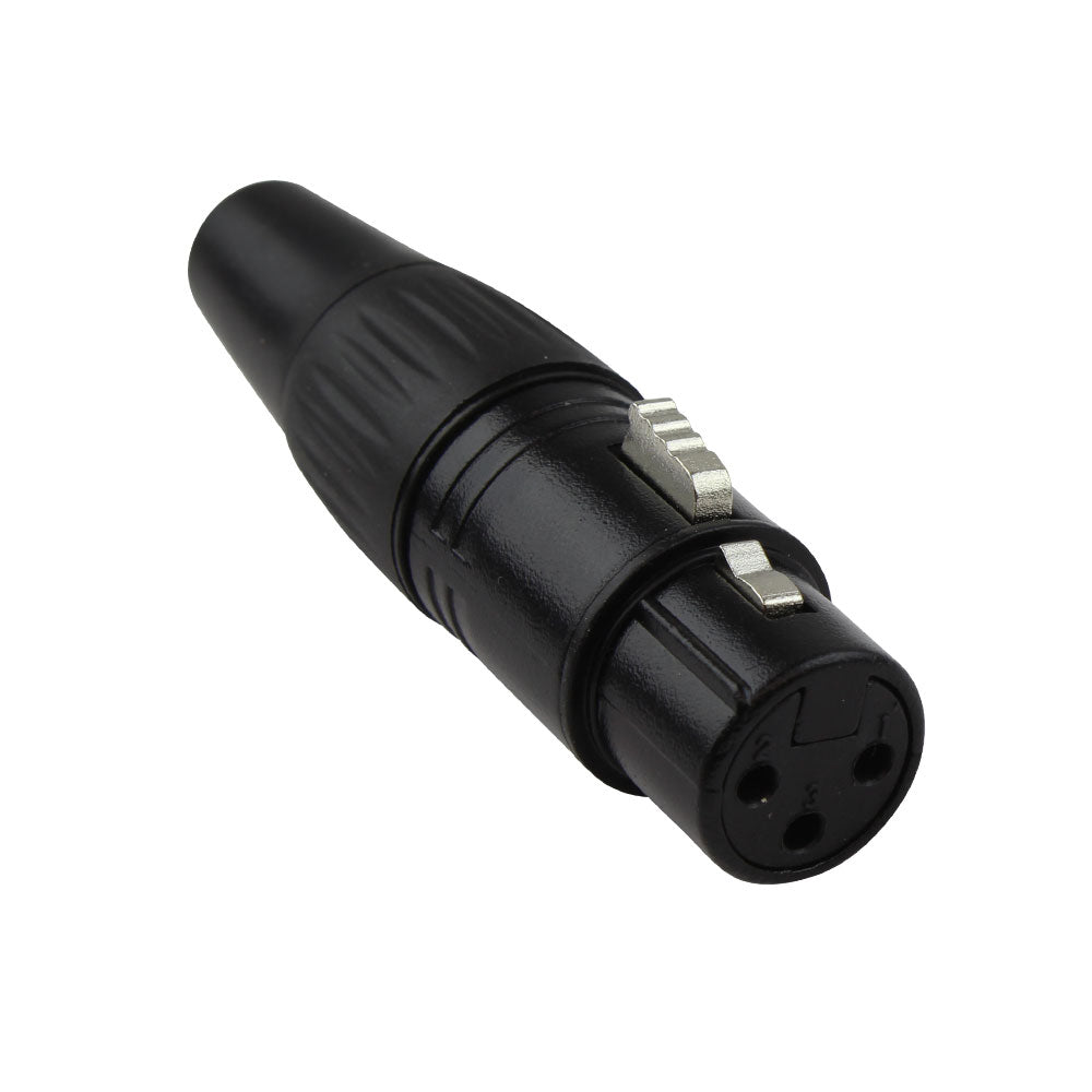 Blastking CN19 3 Pin Female XLR Audio Connector - Professional Grade Pair for Microphones, Speakers & Studio Equipment