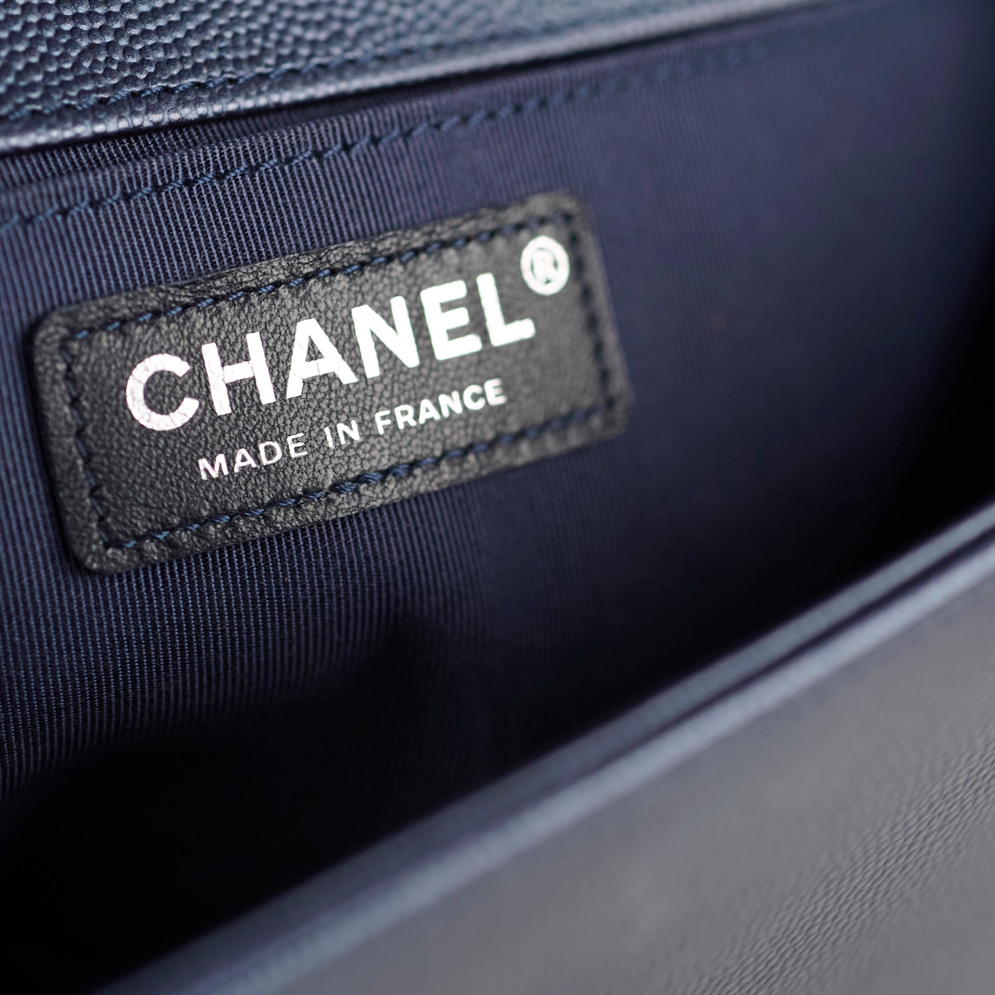 Chanel Old Medium Caviar Boy Bag in Metallic Blue - Luxury Crossbody Shoulder Bag for Women | Perfect for Date Night, Parties & Special Occasions