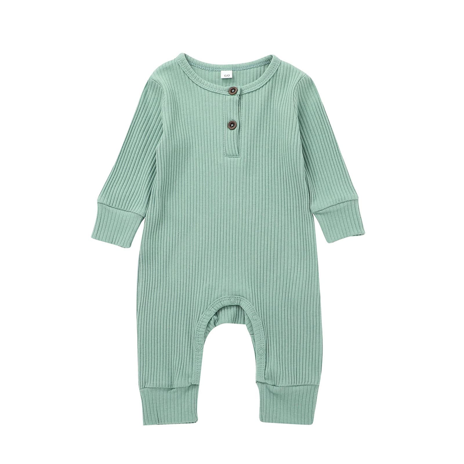 Newborn Baby Boy & Girl Romper - Soft Ribbed Onesie Bodysuit Jumpsuit Outfits for Infants | Perfect for Daily Wear, Photo Shoots & Gift Giving