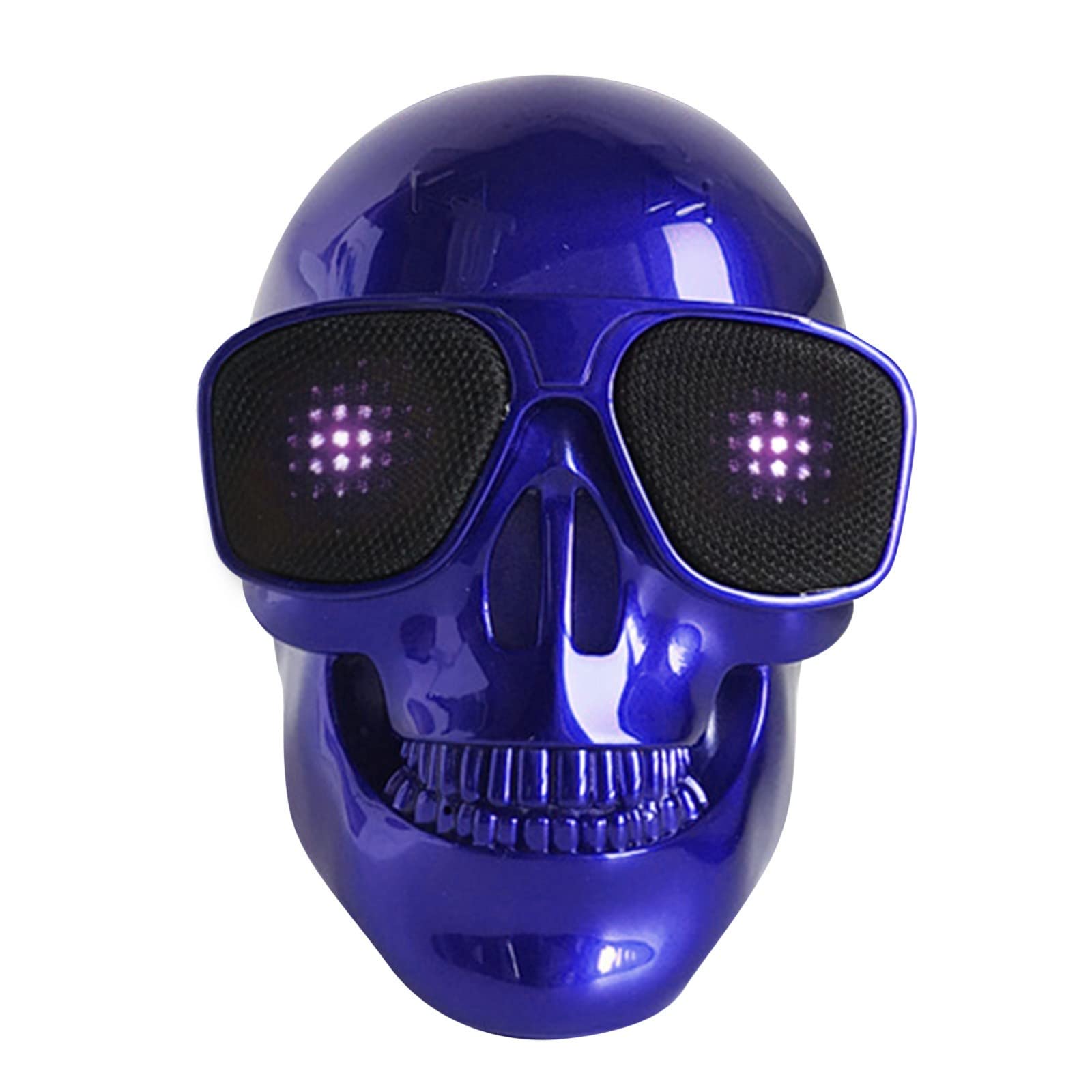 XUnion Portable Skeleton Skull Bluetooth Speaker - Wireless Halloween Party Speaker with FM Radio, Perfect for Home Decor, Outdoor Camping & Gift Giving (Model YS3)