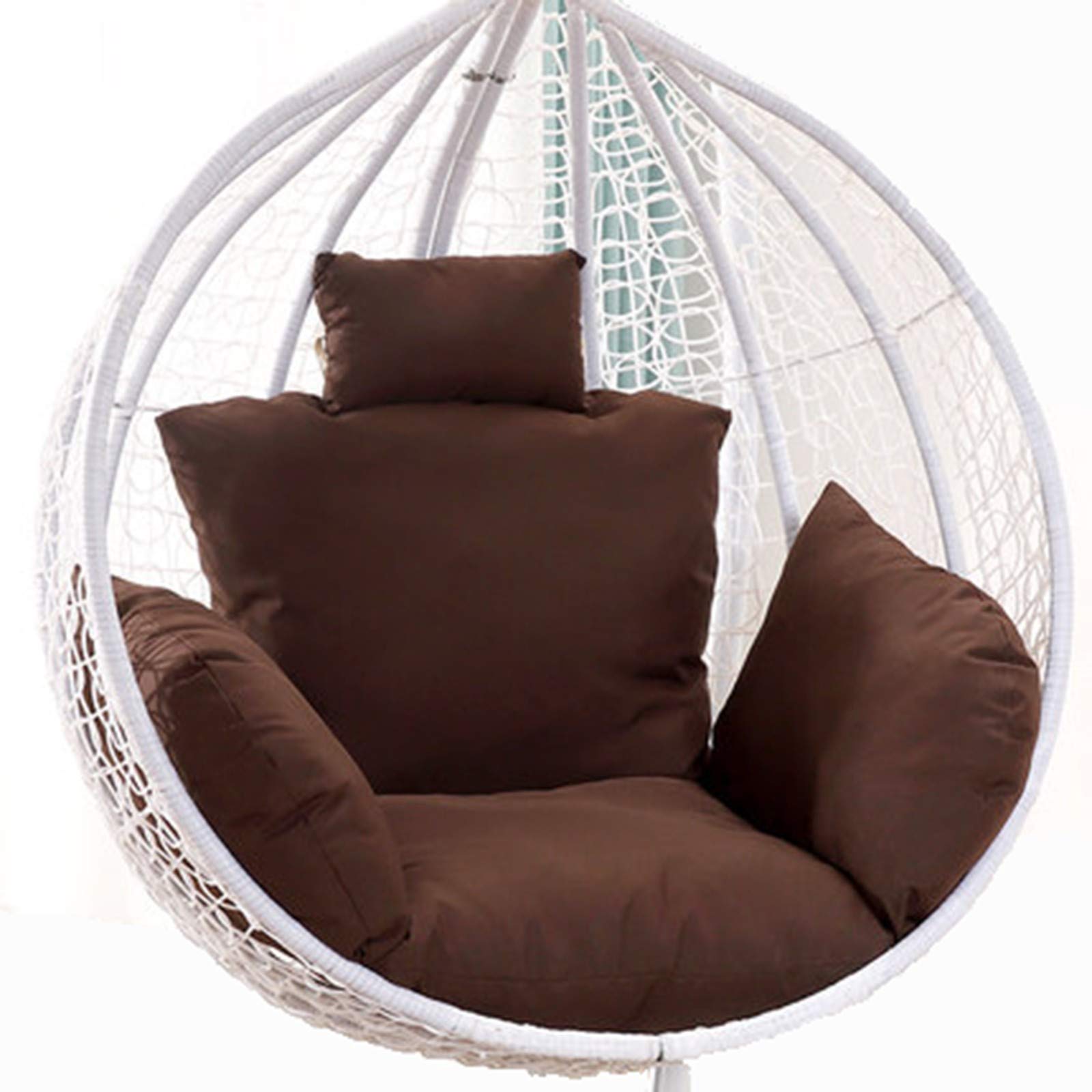 OLAMASA Thickened Replacement Cushion for Egg Chair - Washable Hanging Basket Seat Pad for Swing, Hammock & Outdoor Furniture (Taupe) - Perfect for Patio, Garden & Relaxation Spaces