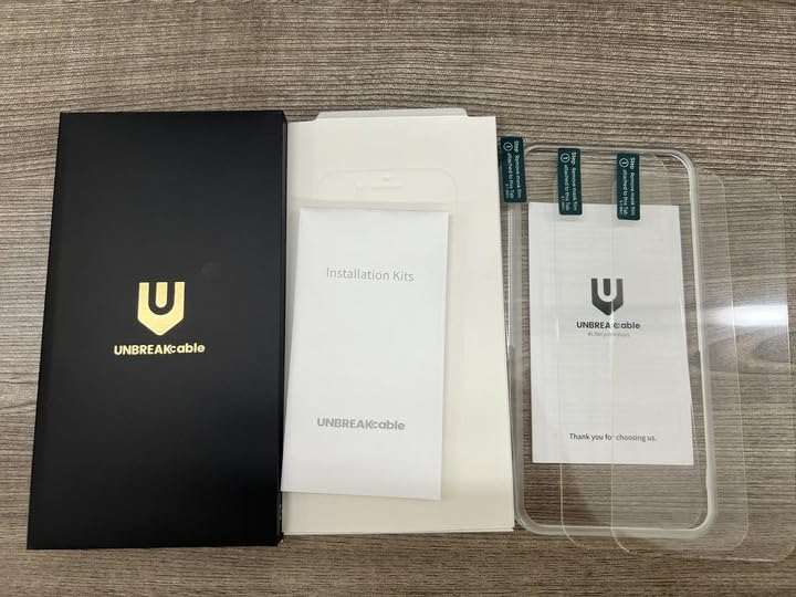 UNBREAKcable 3-Pack Tempered Glass Screen Protector for iPhone 14 Pro Max (6.7 Inch) - 9H Hardness, Shatterproof, HD Clear, Easy Installation Frame, Case Friendly - Perfect for Everyday Use, Travel, and Work Protection