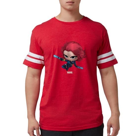 Chibi Black Widow 2 Men's Football Shirt - Superhero Graphic Tee for Marvel Fans | Perfect for Game Day, Cosplay & Casual Wear