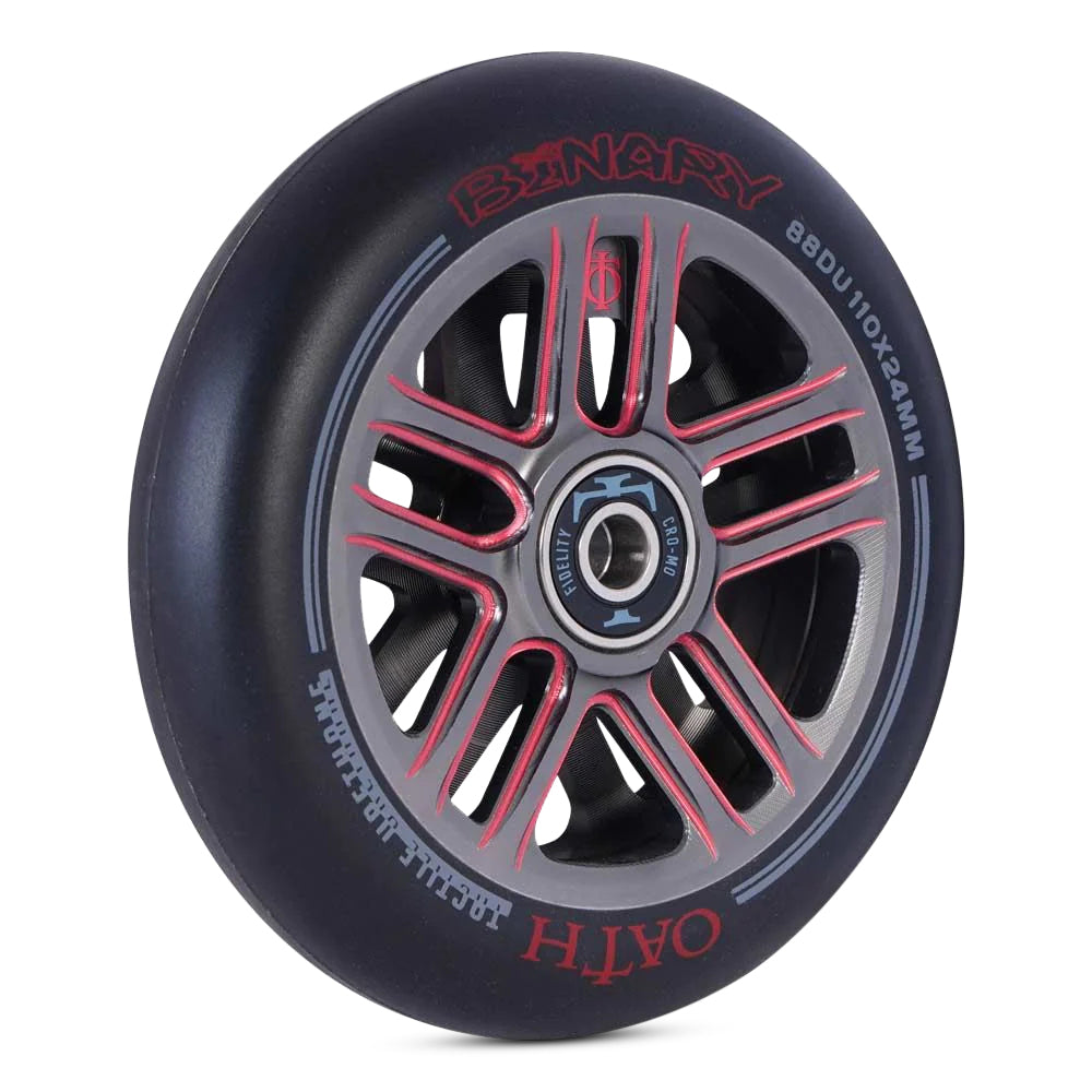 Oath Binary Wheels 110mm - High Performance Skateboard Wheels for Smooth Riding | Perfect for Street Skating and Longboard Cruising