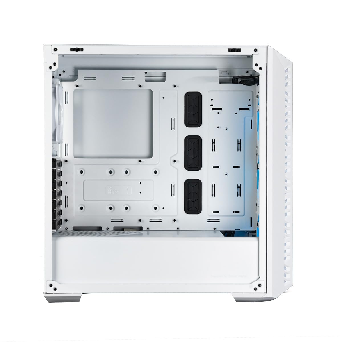 Cooler Master MasterBox 520 Mid-Tower ATX PC Case - 4 Pre-Installed ARGB Fans, Tempered Glass Front & Side Panel, Multiple Airflow Configurations, ARGB Controller (White) - Perfect for Gaming PC Builds & Workstation Setups