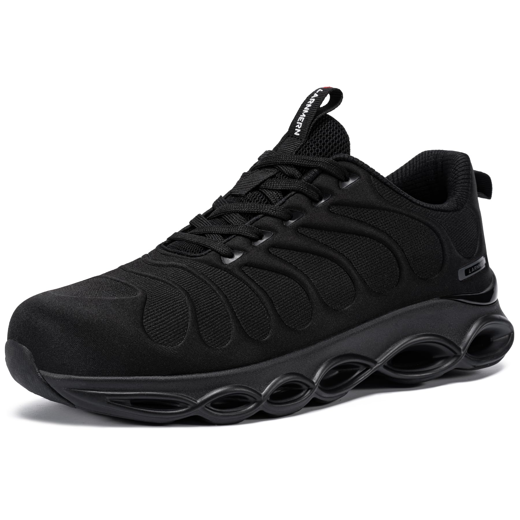 **LARNMERN Steel Toe Shoes for Men & Women - Lightweight Safety Sneakers with Wide Toe Box, Comfortable Work Shoes for Construction, Warehouse & Outdoor Activities**