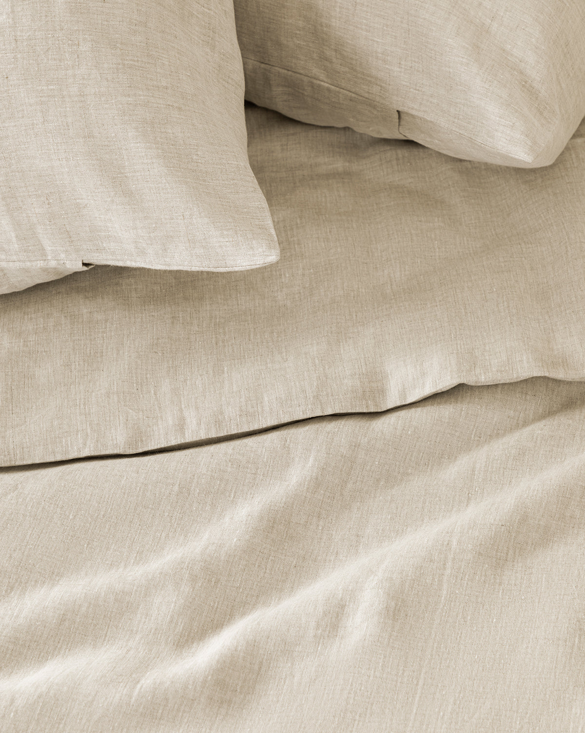 Penelope Beige Linen Duvet Cover Set - 100% Natural Linen Bedding, Breathable & Soft - Perfect for Master Bedroom, Guest Room & Cozy Home Decor