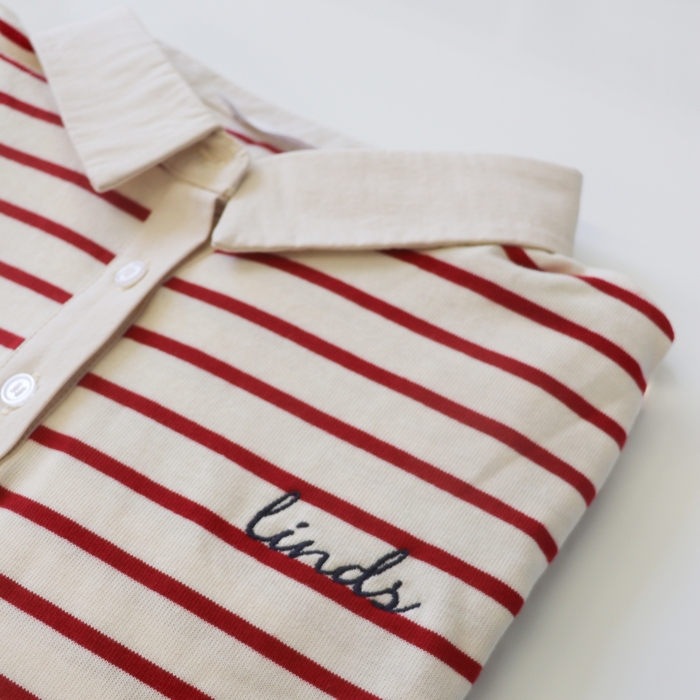 Women's Red Stripe Rugby Shirt - Stylish & Comfortable Long Sleeve Polo for Casual Wear, Sports & Outdoor Activities