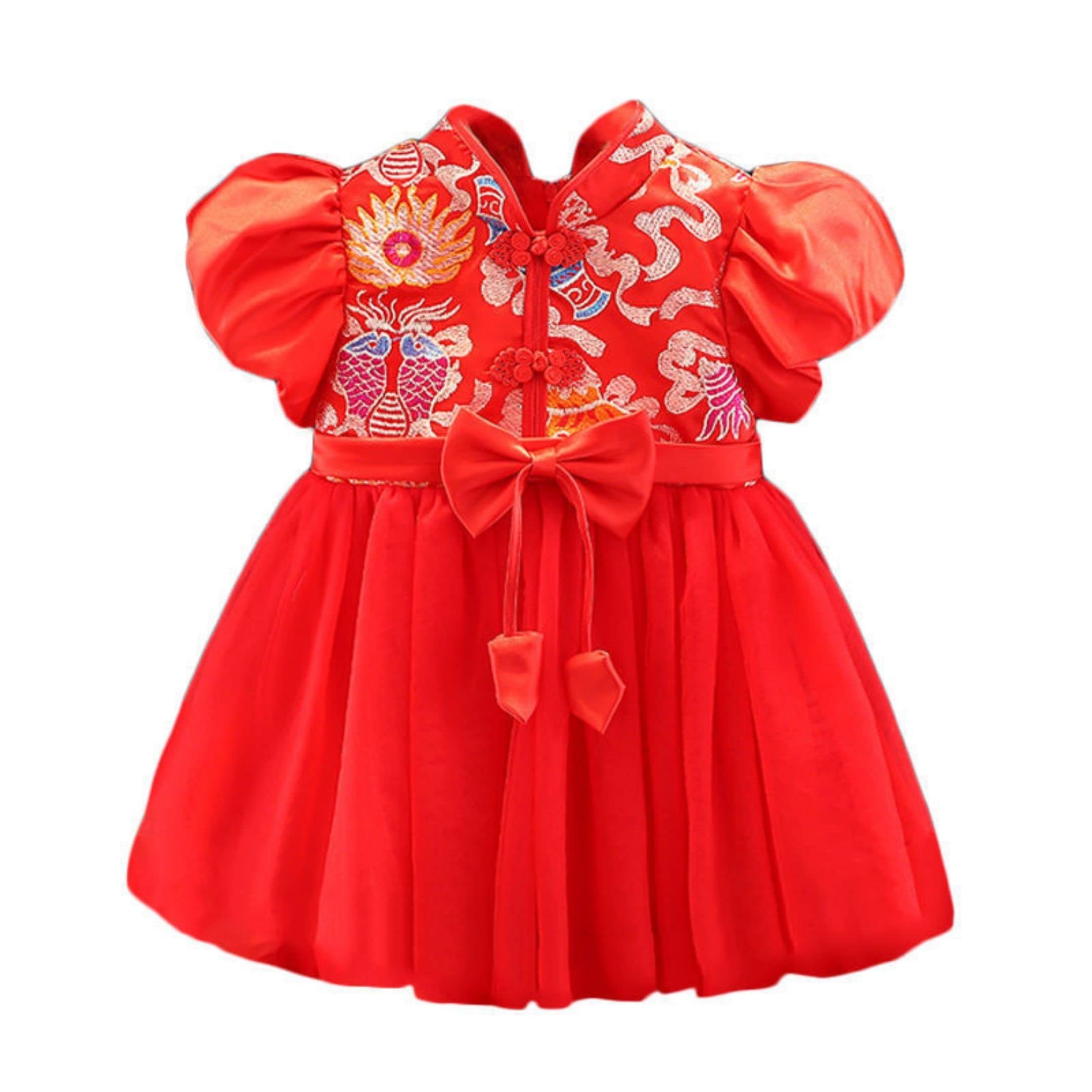 Chinese Hanfu Princess Dress for Girls - Traditional Tang Suit Birthday Party Gown, Summer Cotton Costume for Kids | Perfect for Birthday Parties, Cultural Events & Photo Shoots