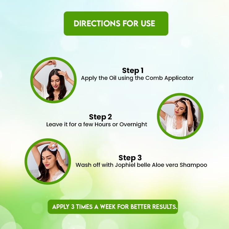 Jophiel Belle Rosemary Hair Oil with Virgin Olive Oil – Nourishing & Strengthening Formula for Hair Growth & Scalp Health – 100ml – Perfect for Dry, Damaged Hair & Daily Hair Care Routine
