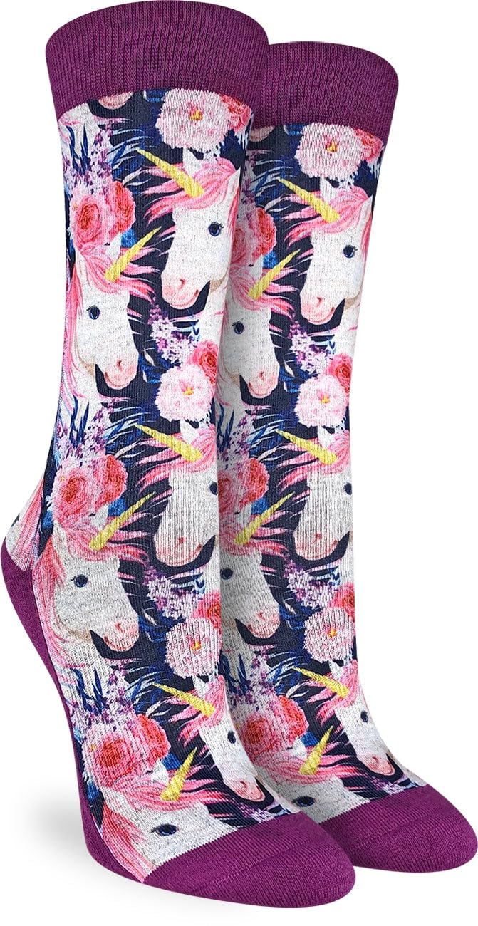 Good Luck Sock Women's Animal Print Crew Socks - Fun Novelty Casual Socks for Women - Perfect for Gifts, Holidays, and Everyday Wear