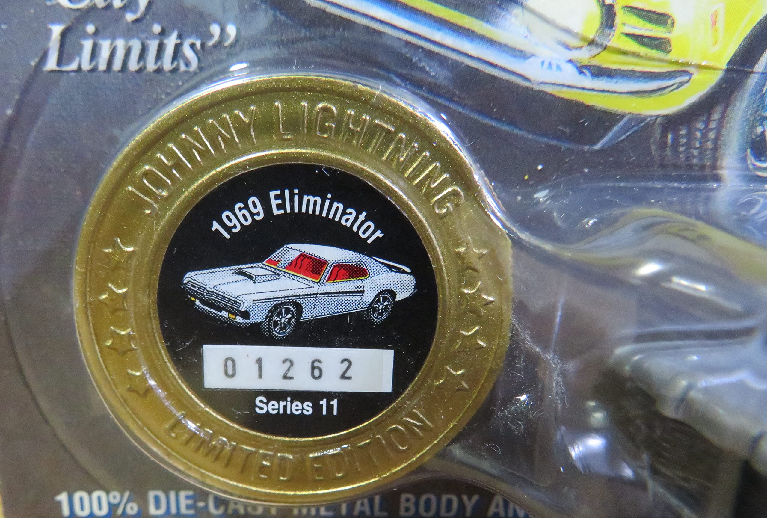 Johnny Lightning 1969 Eliminator Grey Muscle Car - USA Series 11 with Collector Coin | Diecast Model for Car Collectors & Display Showcase