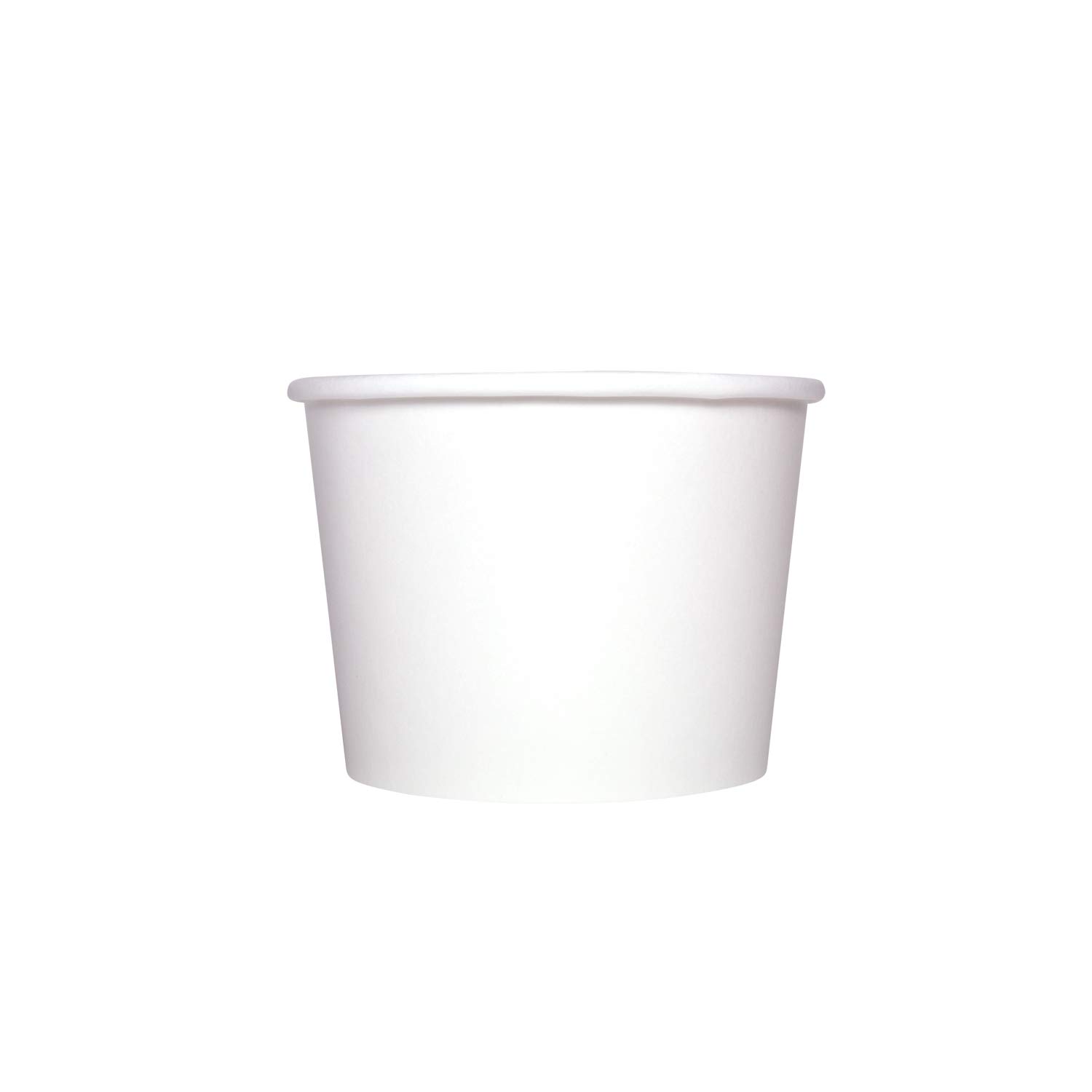 12oz (1000 Count) White Paper Ice Cream Cups & Soup Bowls - Hot/Cold Food Safe - Perfect for Ice Cream, Gelato, Yogurt, Soup & Snacks - Ideal for Restaurants, Cafes & Parties (C-KDP12W)