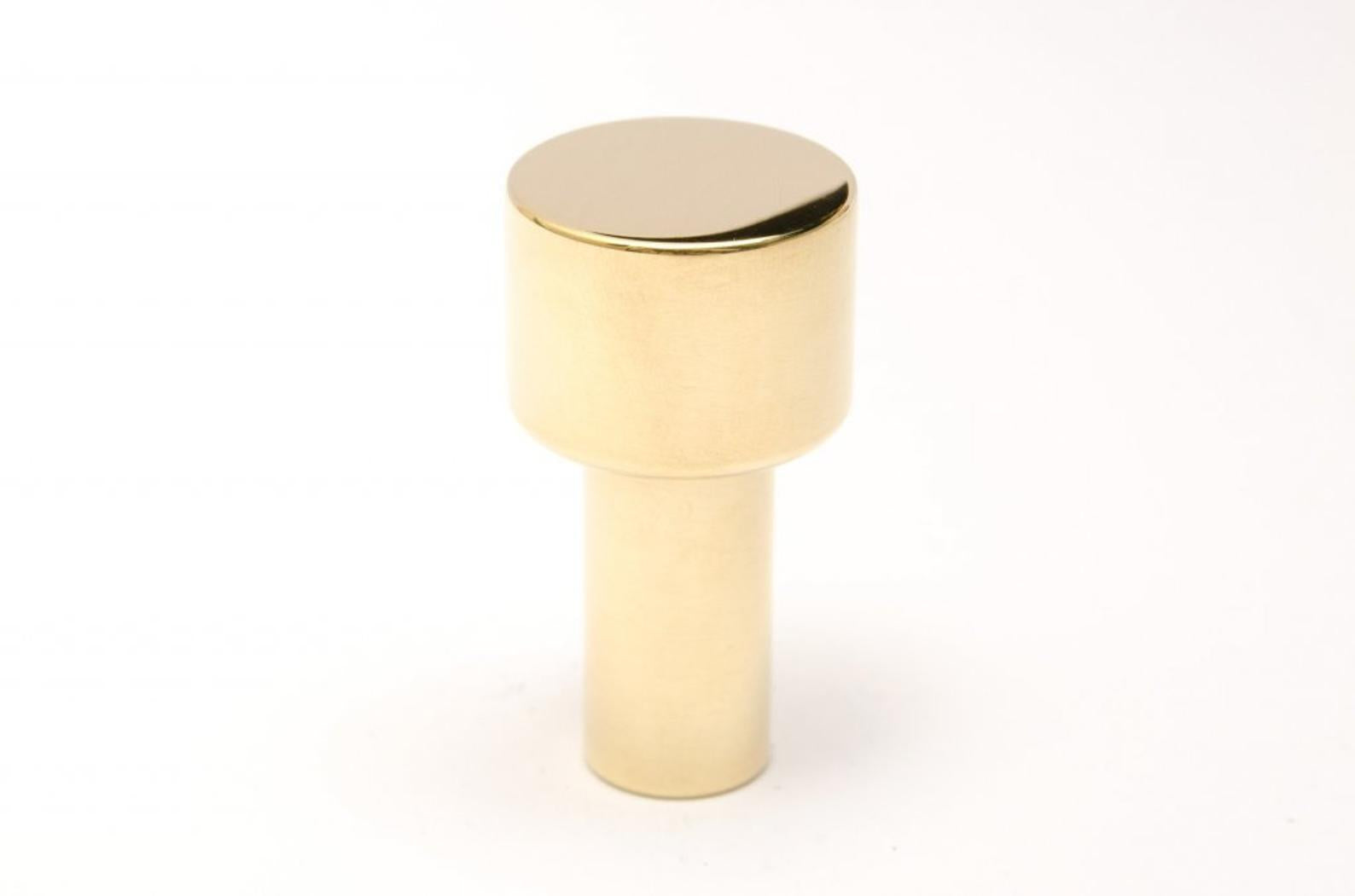 Modern Dot Round Wall Hook in Polished Brass - Stylish Home Decor for Hanging Coats, Hats & Keys | Perfect for Entryway, Bedroom & Bathroom Organization