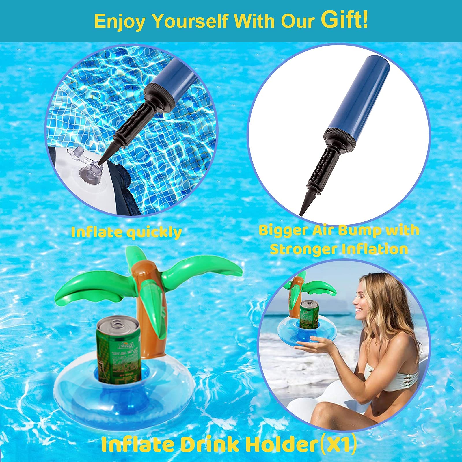 Best Inflatable Pool Floats for Adults - Large Floating Water Hammock, Multi-Purpose Swimming Float with Mesh Seat - Perfect for Pool Lounging, Relaxing & Summer Fun (Green)