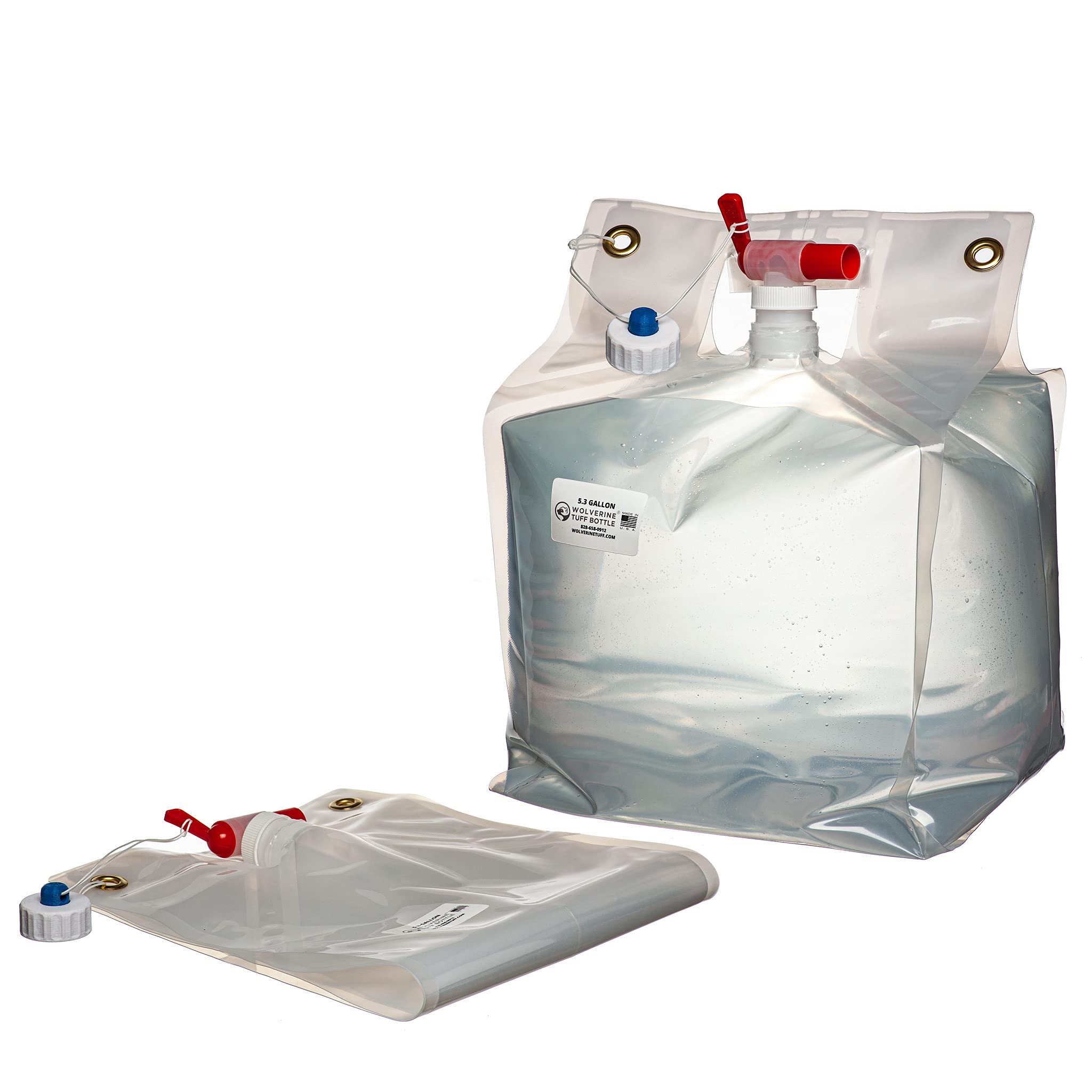 Wolverine Tuff Bottle 5.3 Gallon (20 Liter) Portable Water Pump Kit for RV, Camping, Off-Grid & Emergency Water Supply
