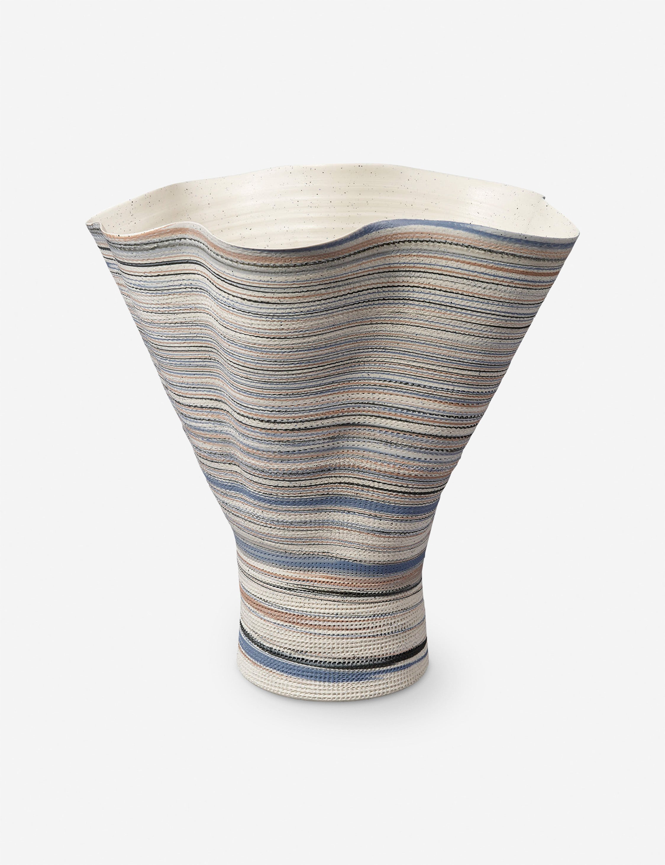 Caliza Vase - Modern Ceramic Home Decor for Living Room, Bedroom & Office | Elegant Flower Vase for Centerpieces, Wedding Decor & Housewarming Gifts