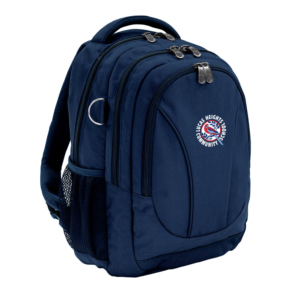 Lucas Heights Community School Anatomic Tuff Pack Large 39L Backpack Navy Blue - Durable School Bag for Students, Hiking & Travel