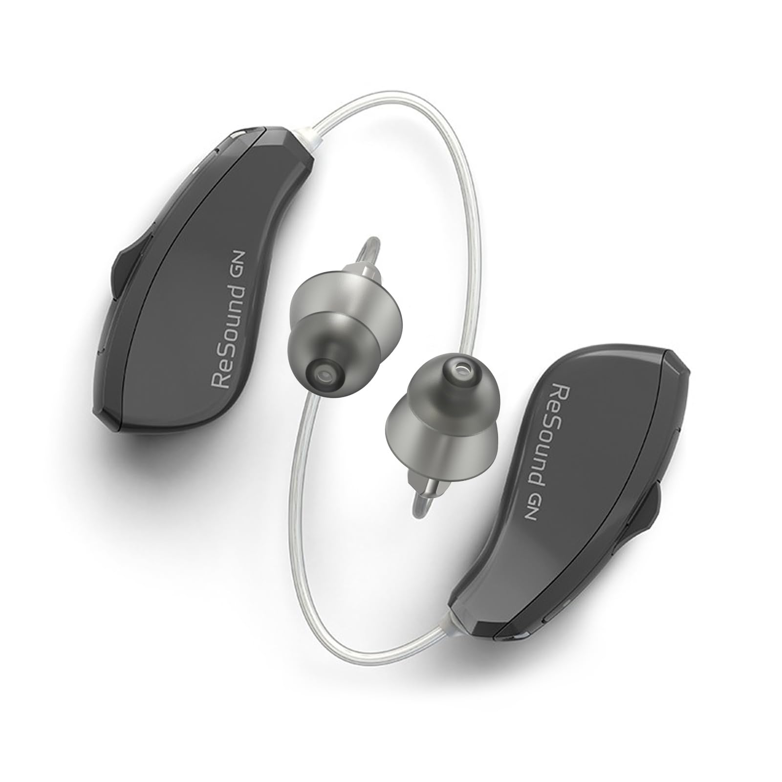 ReSound Compatible Hearing Aid Domes - Smoky Power Dome Ear Tips Replacement (Medium, 20-Pack) for Clear Sound & Comfort - Perfect for Daily Use, Outdoor Activities & Noise Reduction
