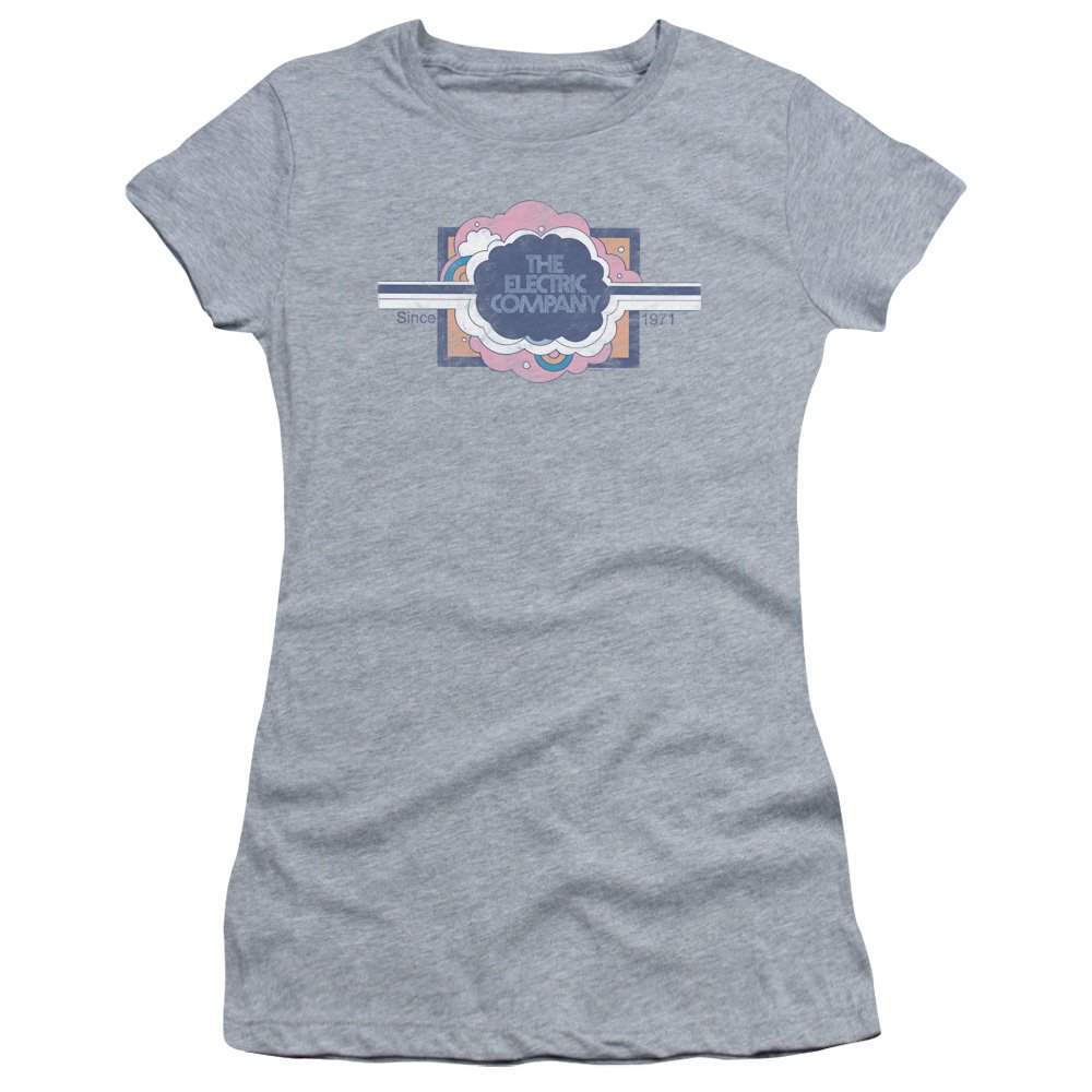 Trevco Electric Company Vintage-Inspired Juniors' Sheer Fitted T-Shirt | Soft Comfortable Women's Tee for Casual Wear & Layering Since 1971