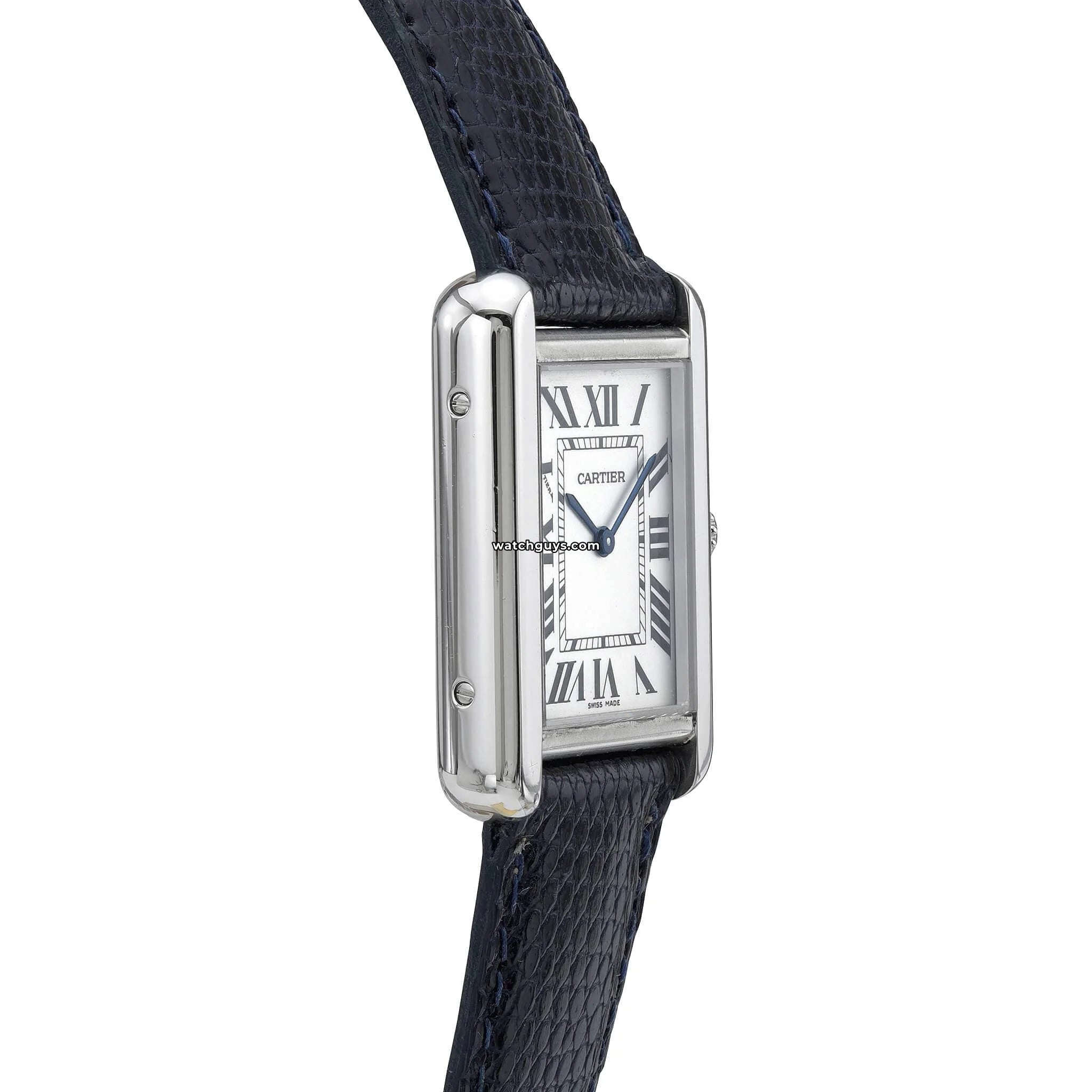 Cartier Tank Solo Small W1018255 - Luxury Swiss Watch for Women, Stainless Steel Case & Leather Strap - Perfect for Business, Formal Events & Everyday Wear