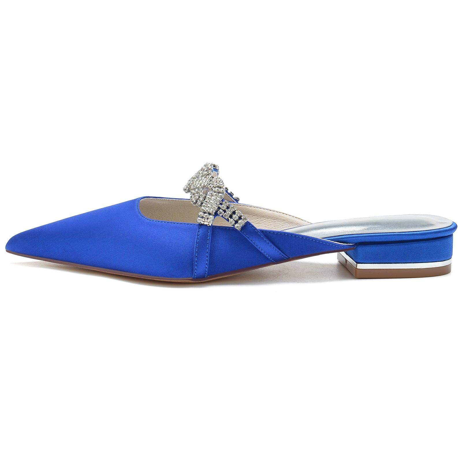 Flat Heel 2.5cm Silk-Like Comfortable Shoes CK0270 - Perfect for Office, Wedding & Casual Wear