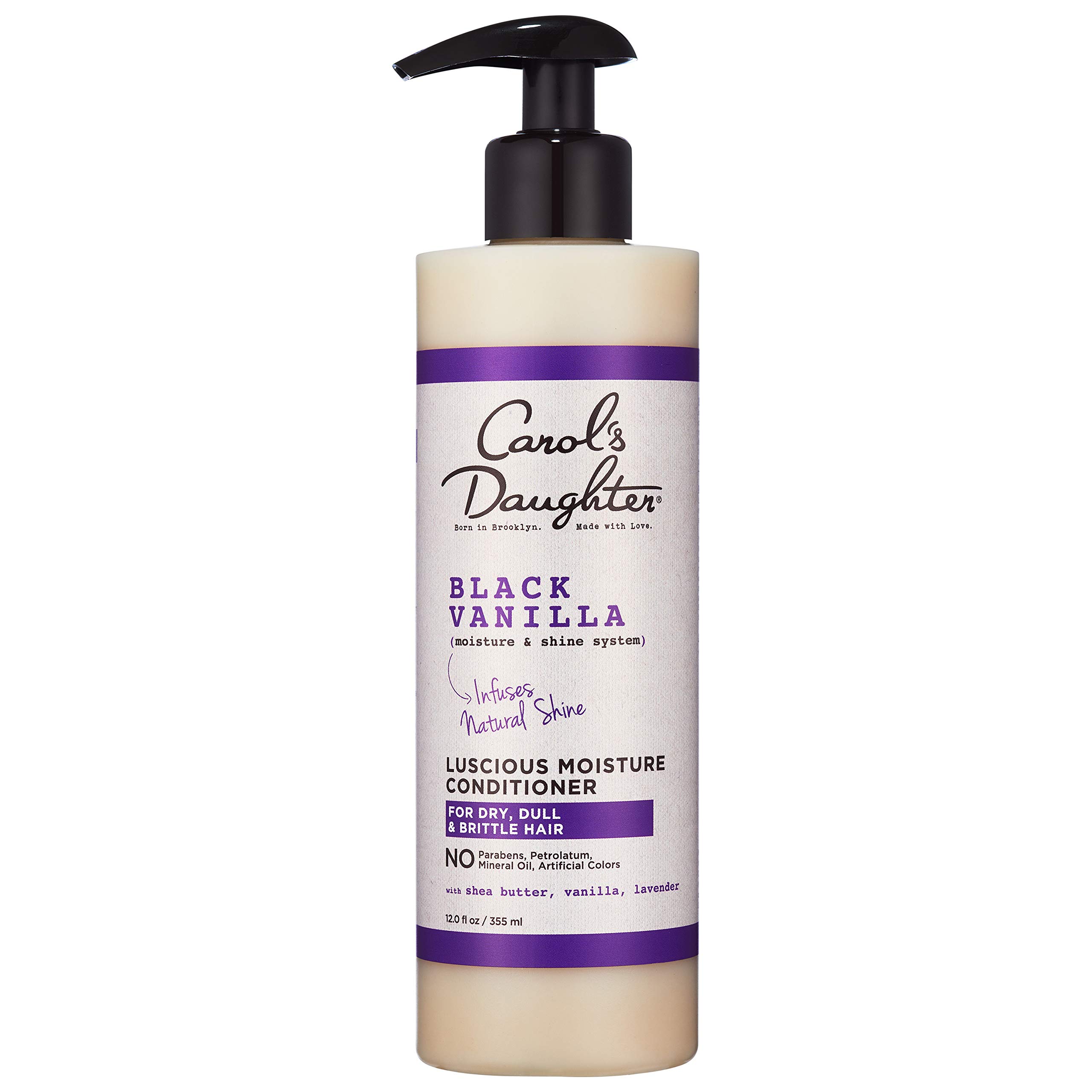 Carol’s Daughter Black Vanilla Sulfate-Free Hair Care Set - Hydrating Shampoo, Conditioner & Leave-In Spray for Dry, Damaged, Natural Curly Hair - Infused with Shea Butter, Aloe & Rosemary - Perfect for Daily Moisturizing & Revitalizing Curls at Home or Salon