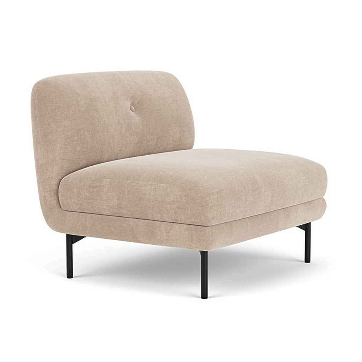 Alfred Fabric Modular Sectional Sofa (Armless) - Modern Living Room Furniture for Small Spaces & Apartments